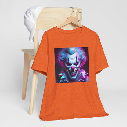 Scary Clown Halloween Shirt – Creepy Evil Clown Face Graphic Tee for Horror Fans. Unisex Jersey Short Sleeve Tee
