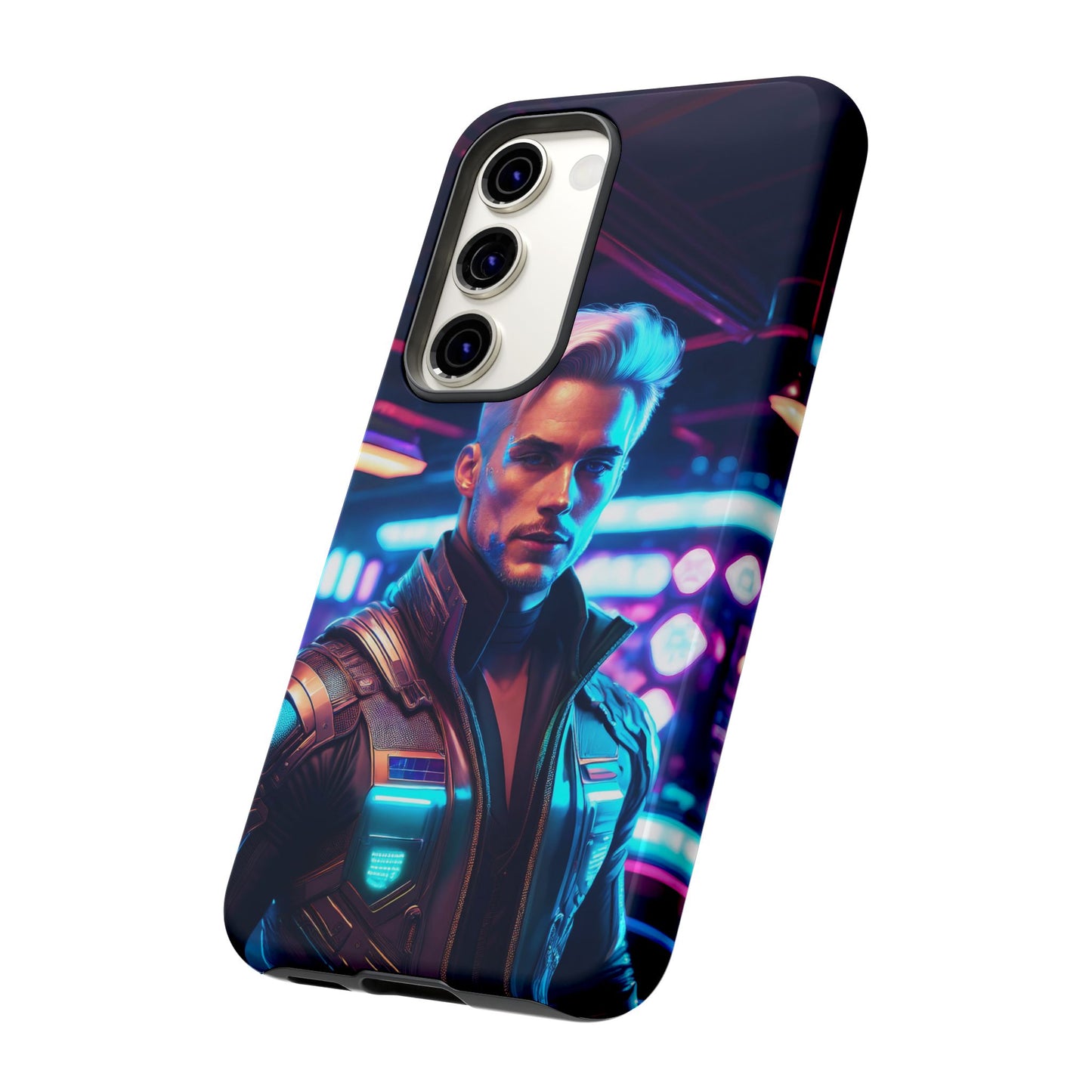 Futuristic Cyberpunk Male Cell Phone Case 008