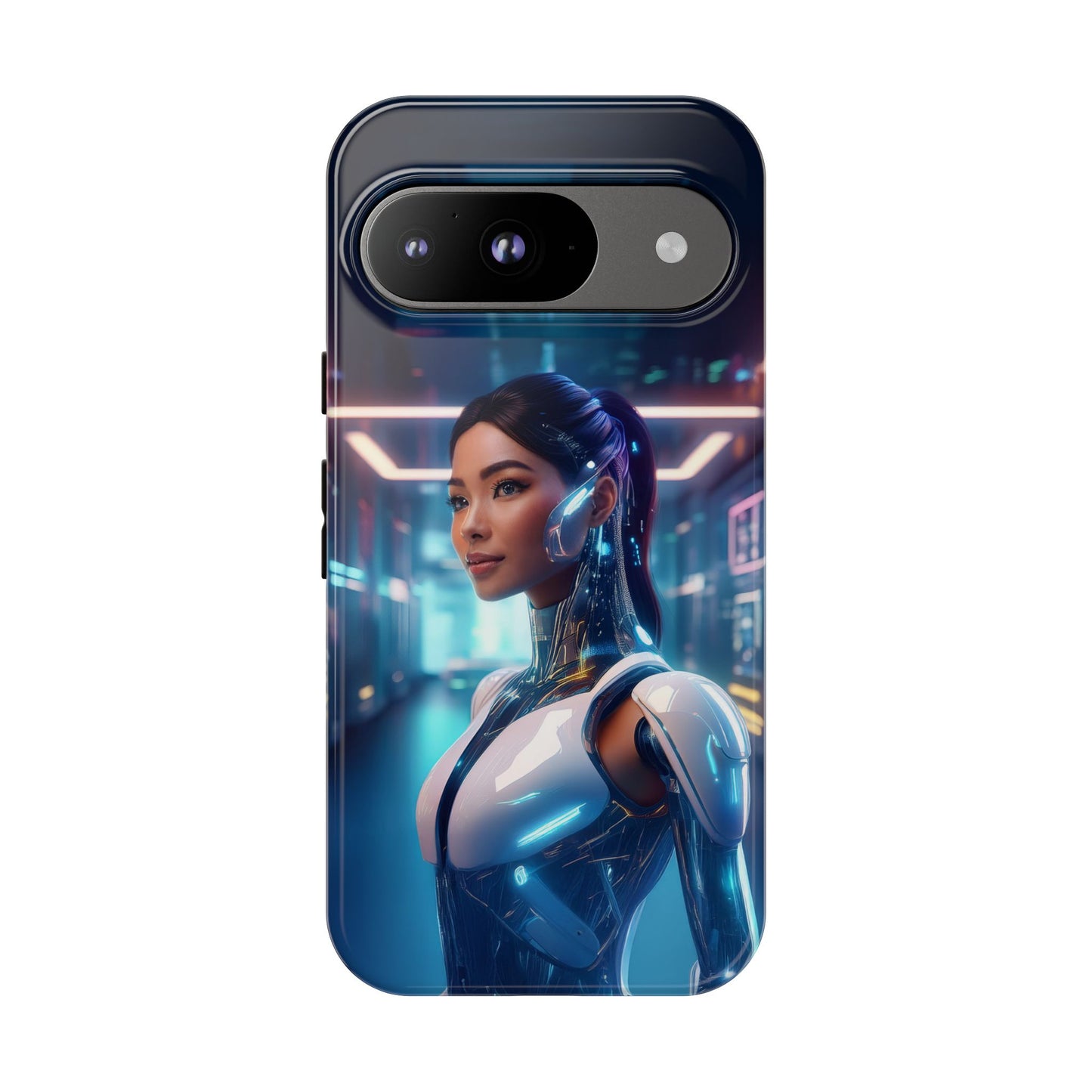 Futuristic Human Android Hybrid Cell Phone Case 005