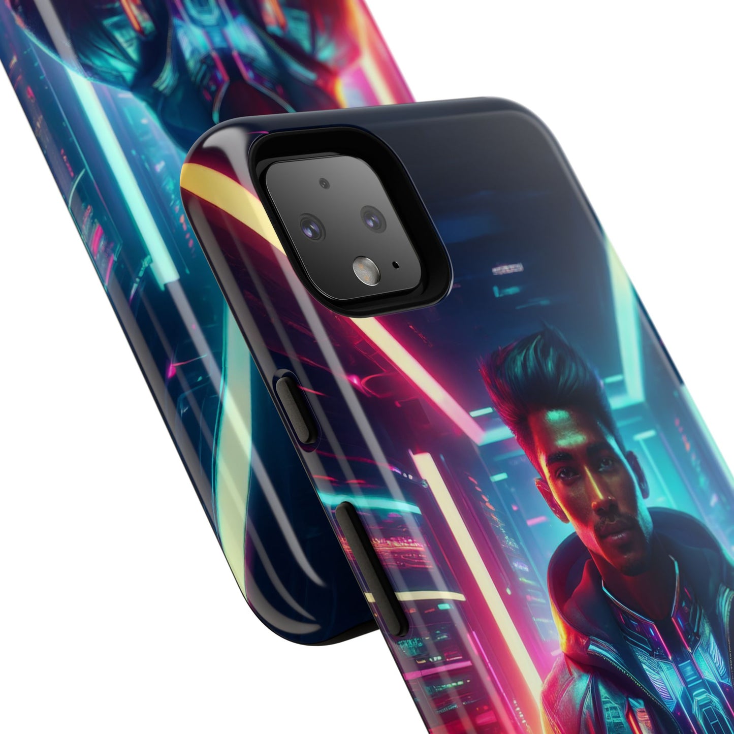 Futuristic Cyberpunk Male Cell Phone Case 001