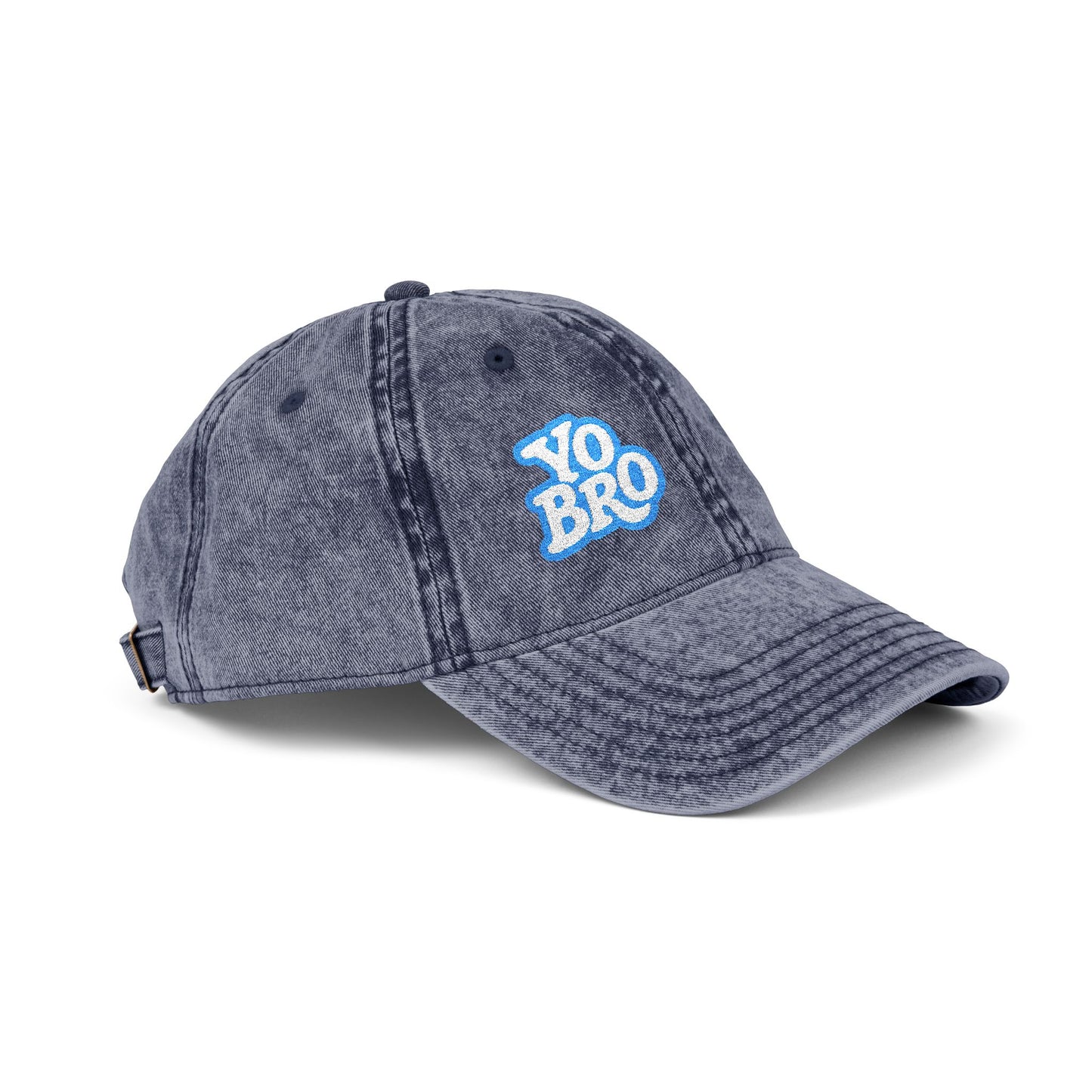 Yo Bro Vintage Hat – Funny Bold Embroidered Hat for Men and Women with Bro Energy