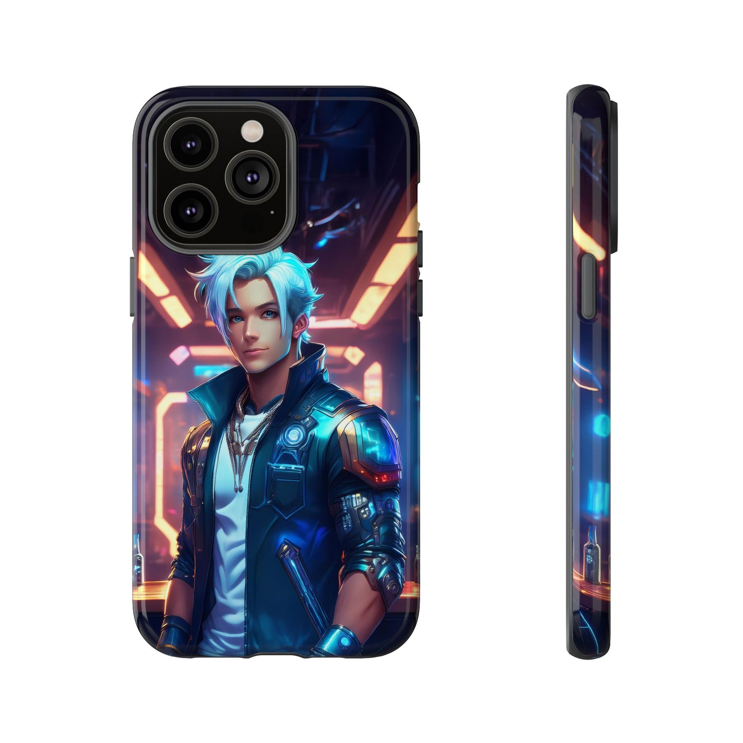 Futuristic Cyberpunk Male Cell Phone Case 009