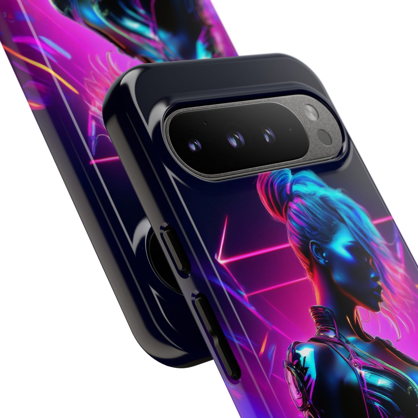 Futuristic Cyberpunk Female Cell Phone Case 017