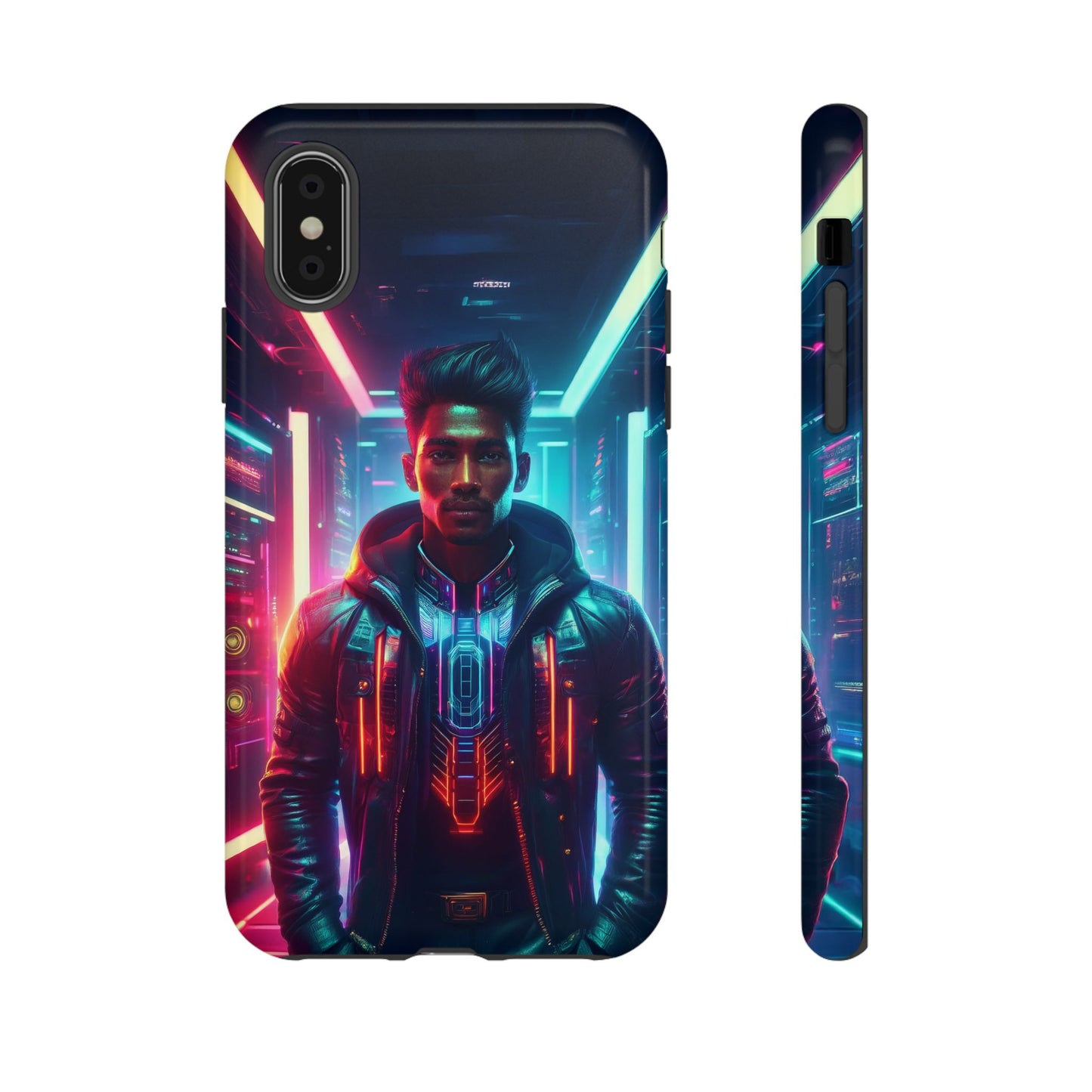 Futuristic Cyberpunk Male Cell Phone Case 001