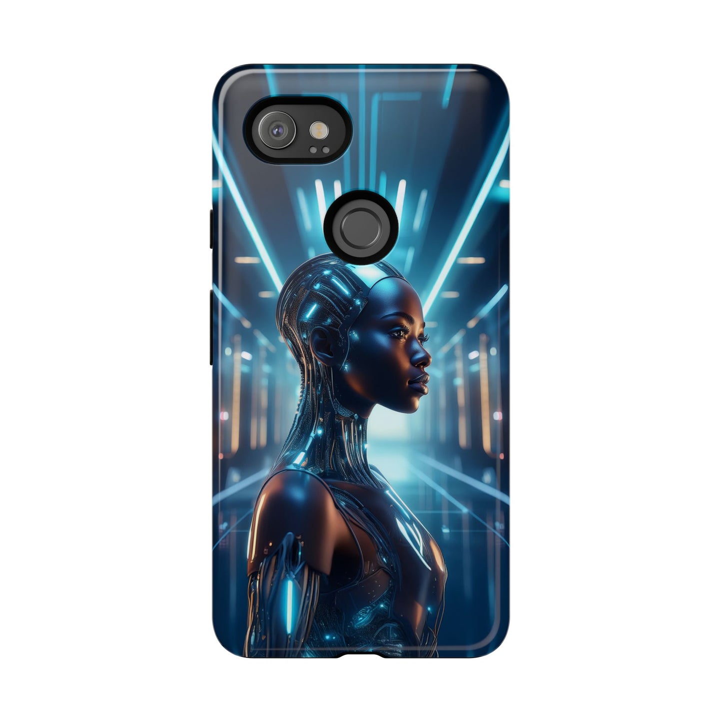 Futuristic Human Android Hybrid Cell Phone Case 003