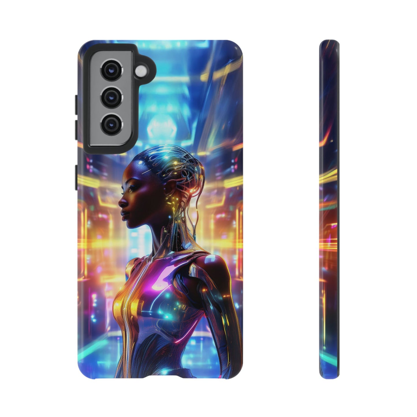 Futuristic Human Android Hybrid Cell Phone Case 011