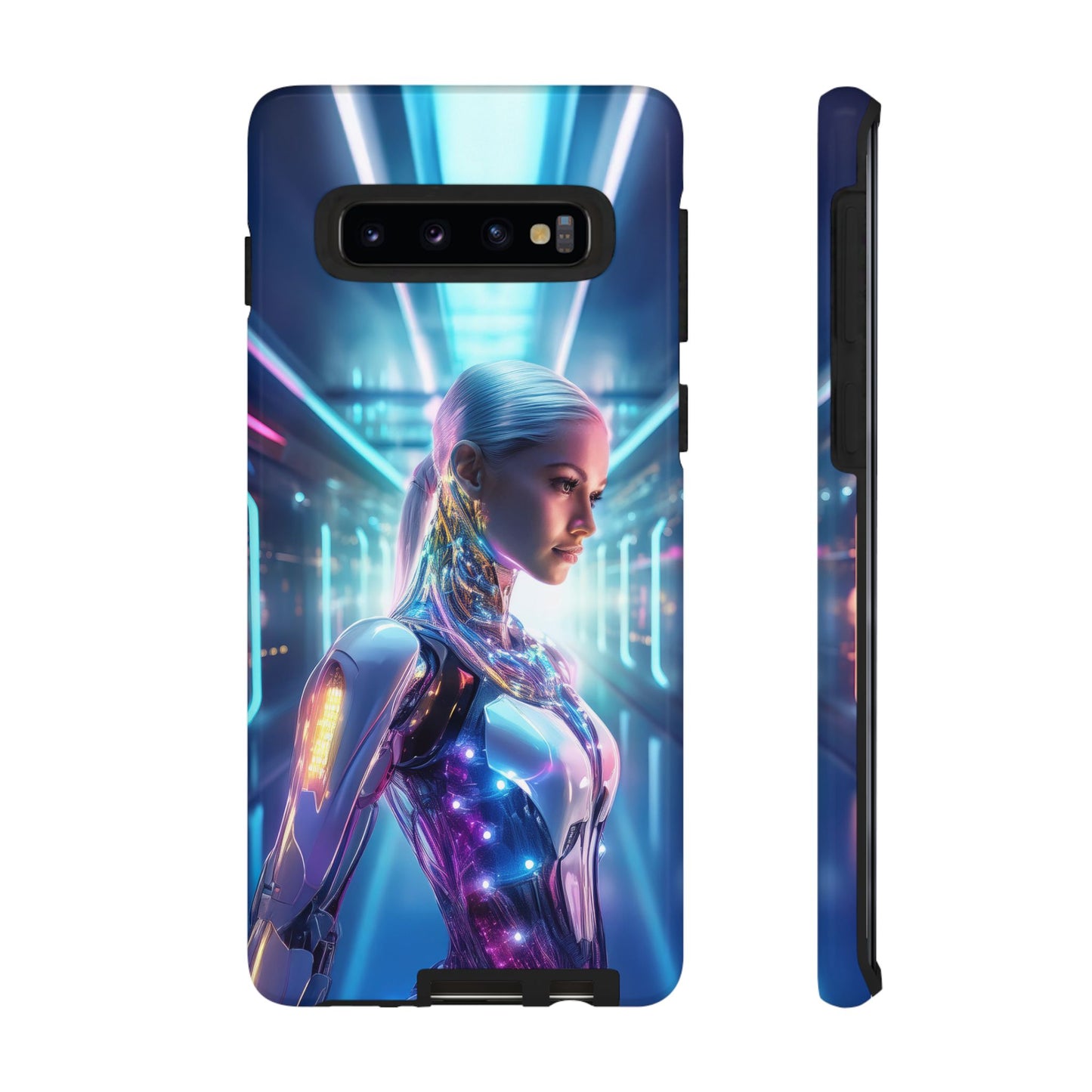 Futuristic Human Android Hybrid Cell Phone Case 015