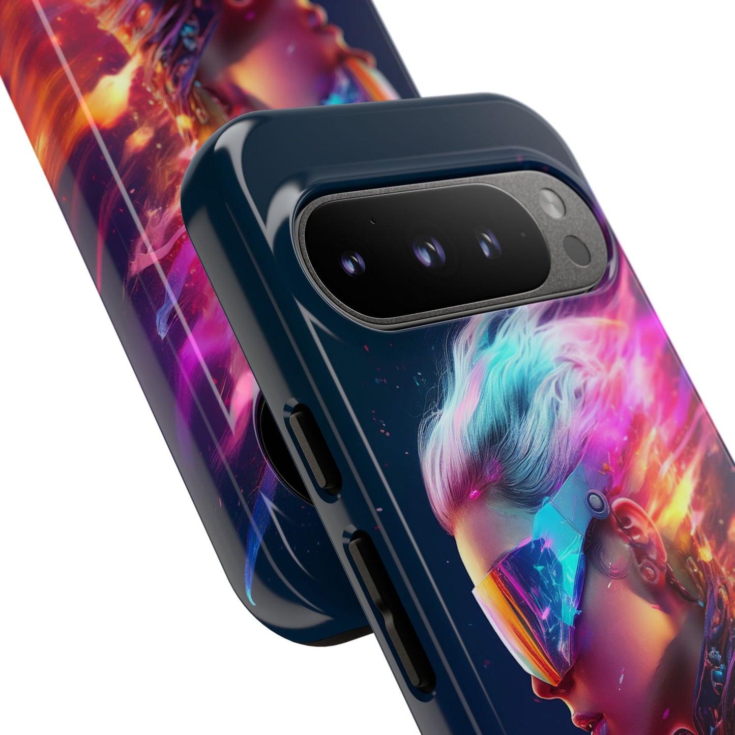 Futuristic Cyberpunk Female Cell Phone Case 025