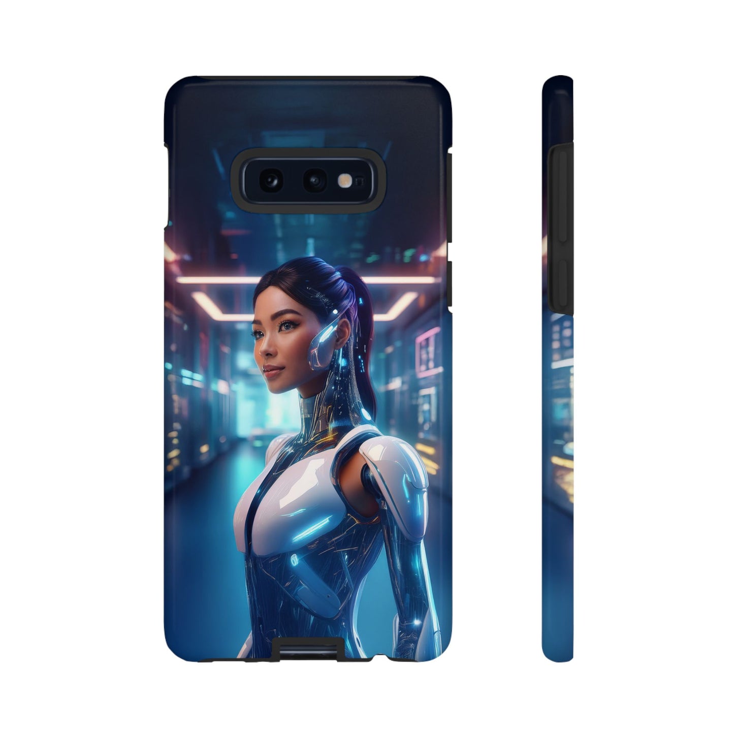 Futuristic Human Android Hybrid Cell Phone Case 005