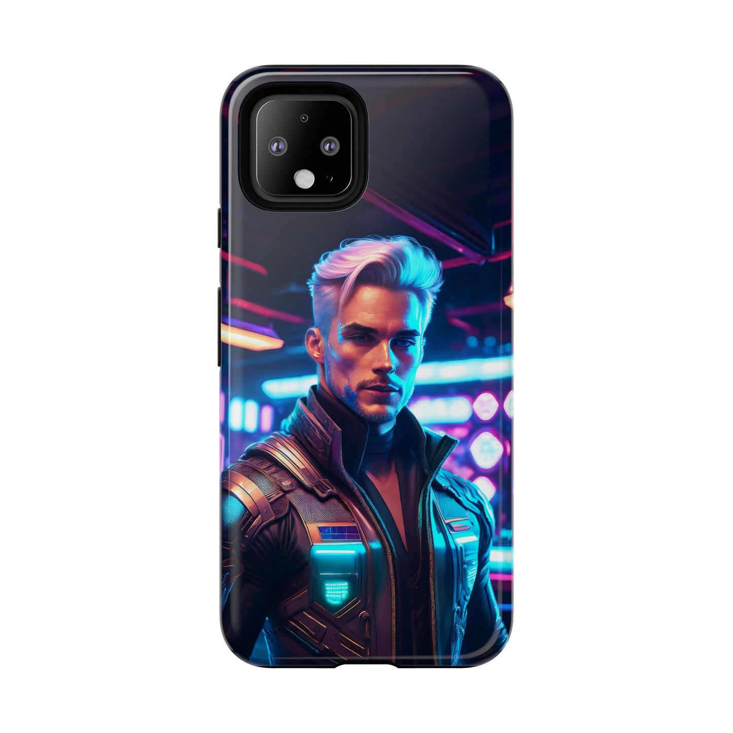 Futuristic Cyberpunk Male Cell Phone Case 008