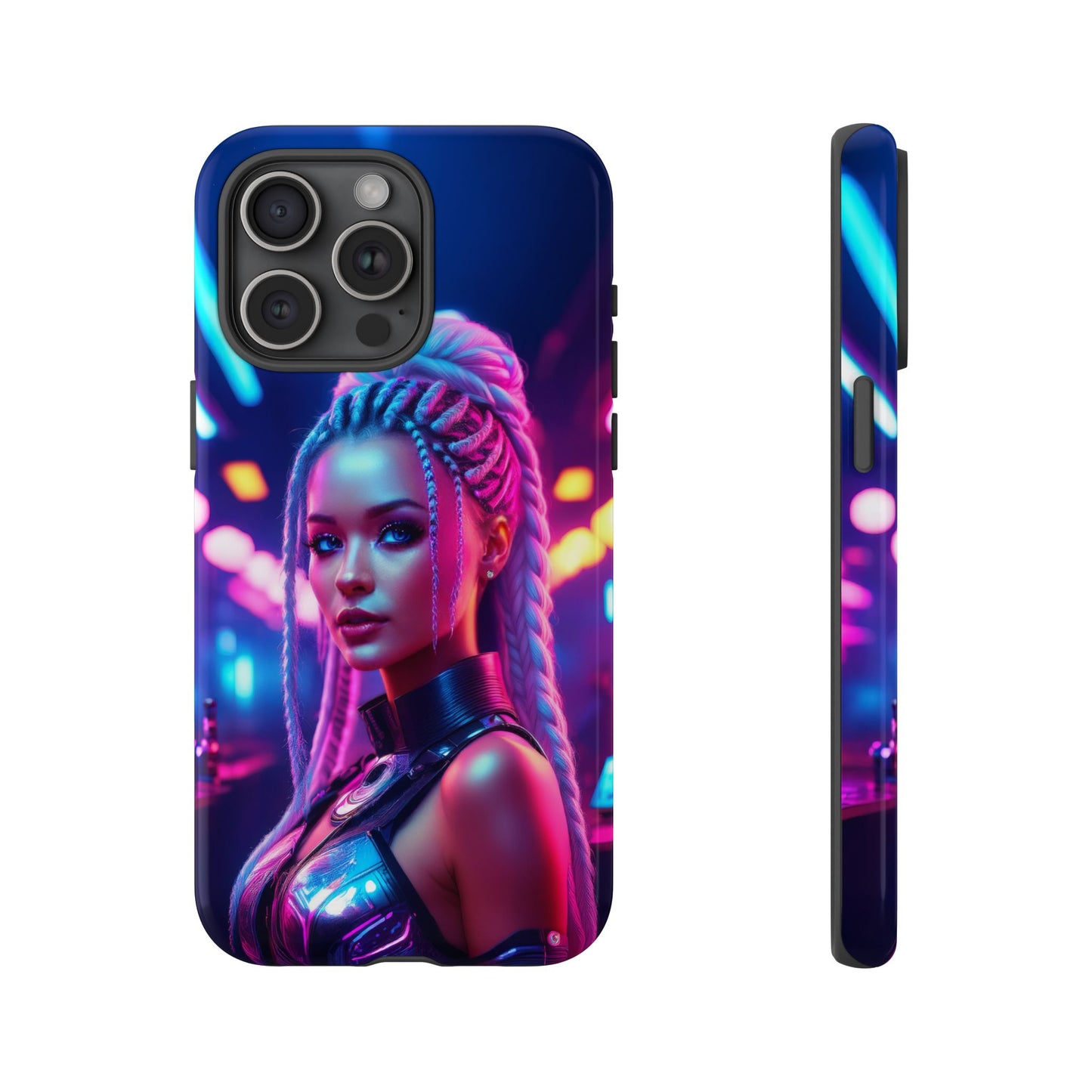 Futuristic Cyberpunk Female Cell Phone Case 007