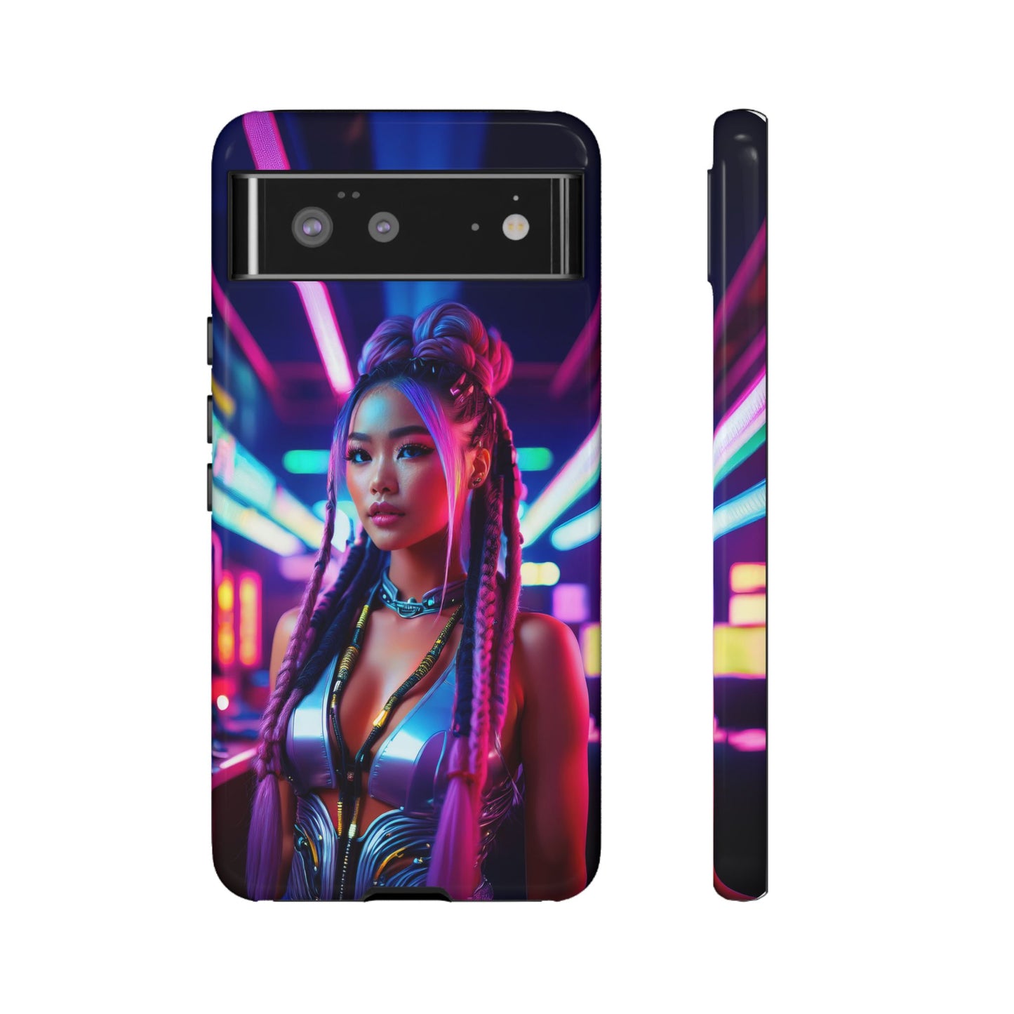 Futuristic Cyberpunk Female Cell Phone Case 008