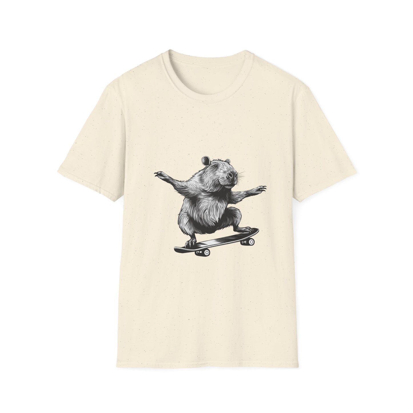 Capybara Shreddin. Unisex Softstyle T-Shirt