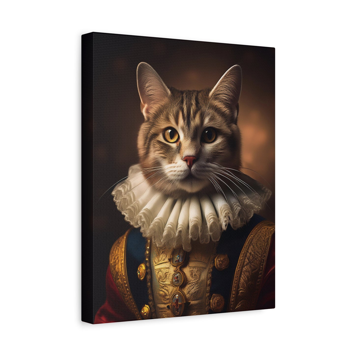 His Royal Feline Highness: The Duke of Purrington Canvas Art | Stretched Matte Wall Decor