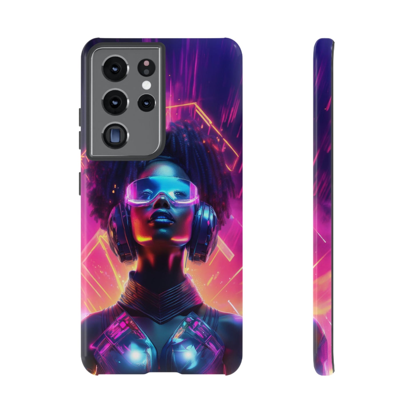 Futuristic Cyberpunk Female Cell Phone Case 030