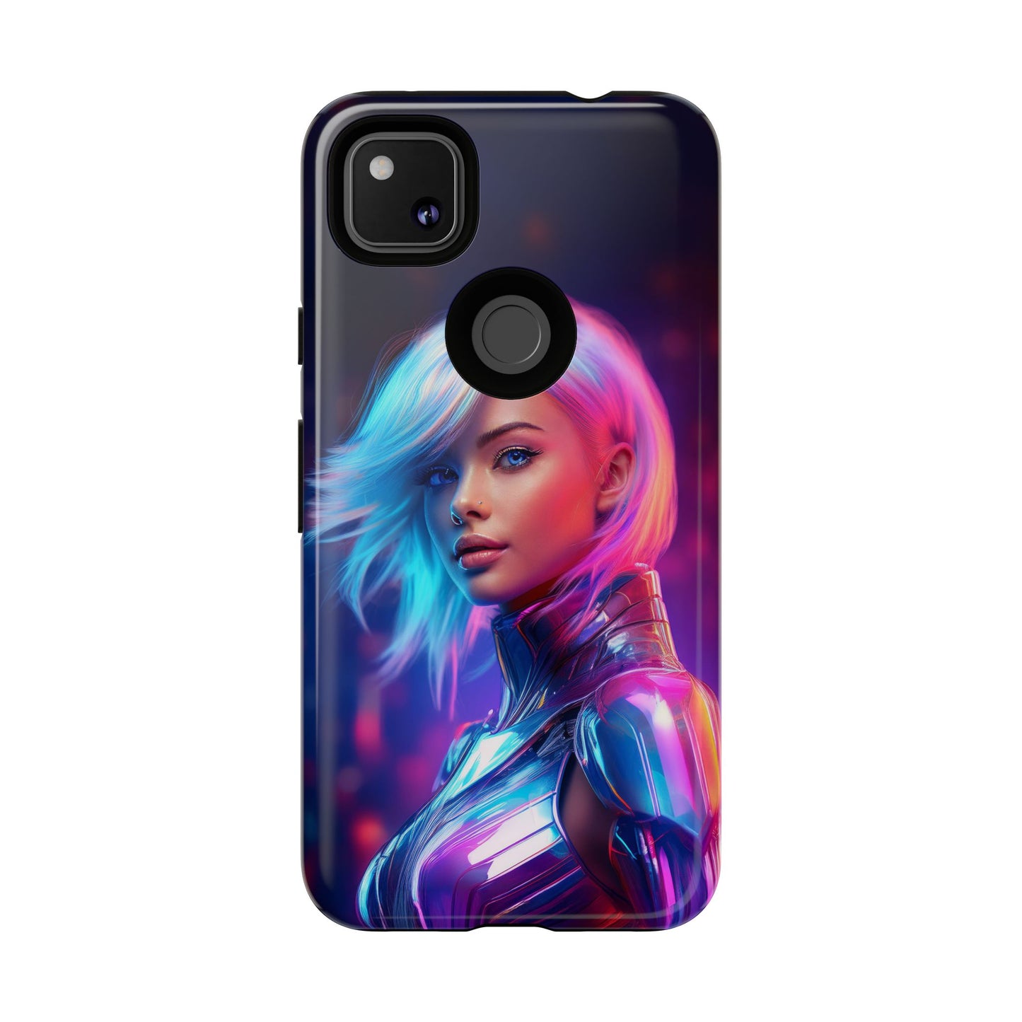 Futuristic Cyberpunk Female Cell Phone Case 028