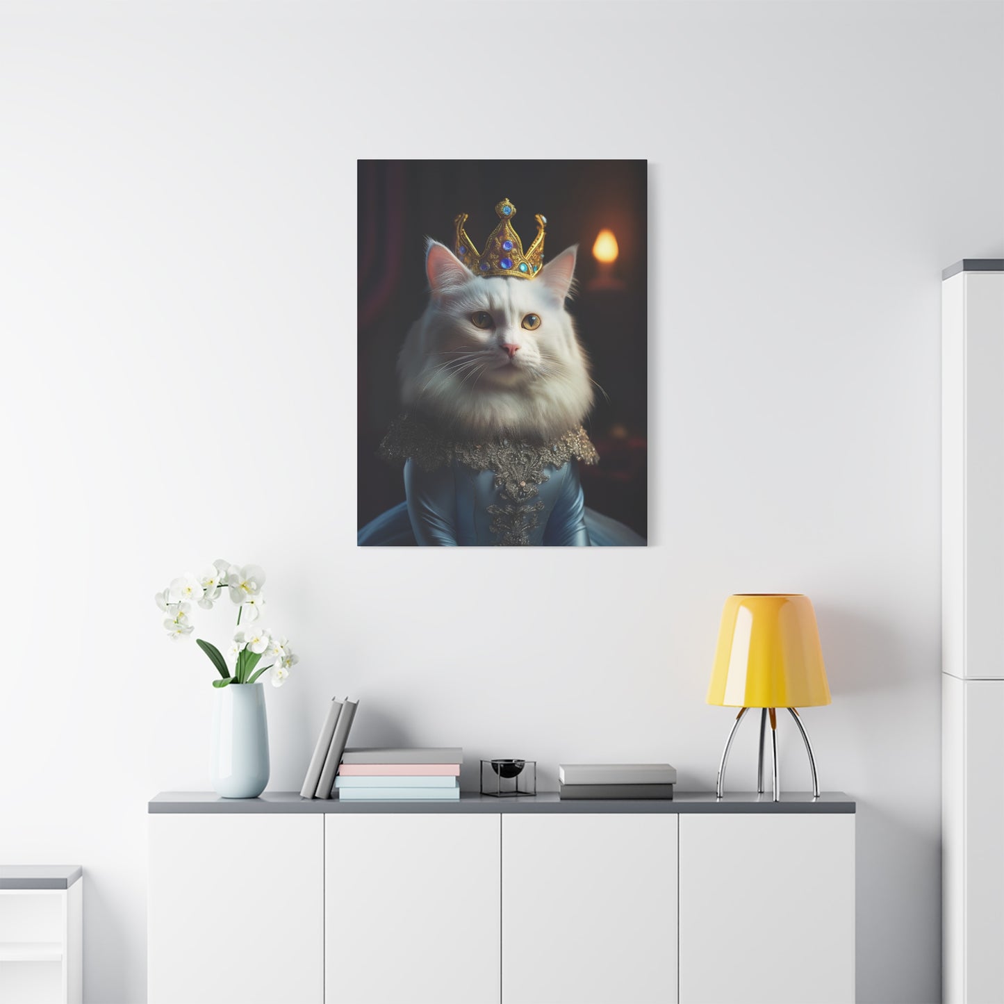 Her Royal Meowjesty Canvas Art | Stretched Matte Wall Decor 003