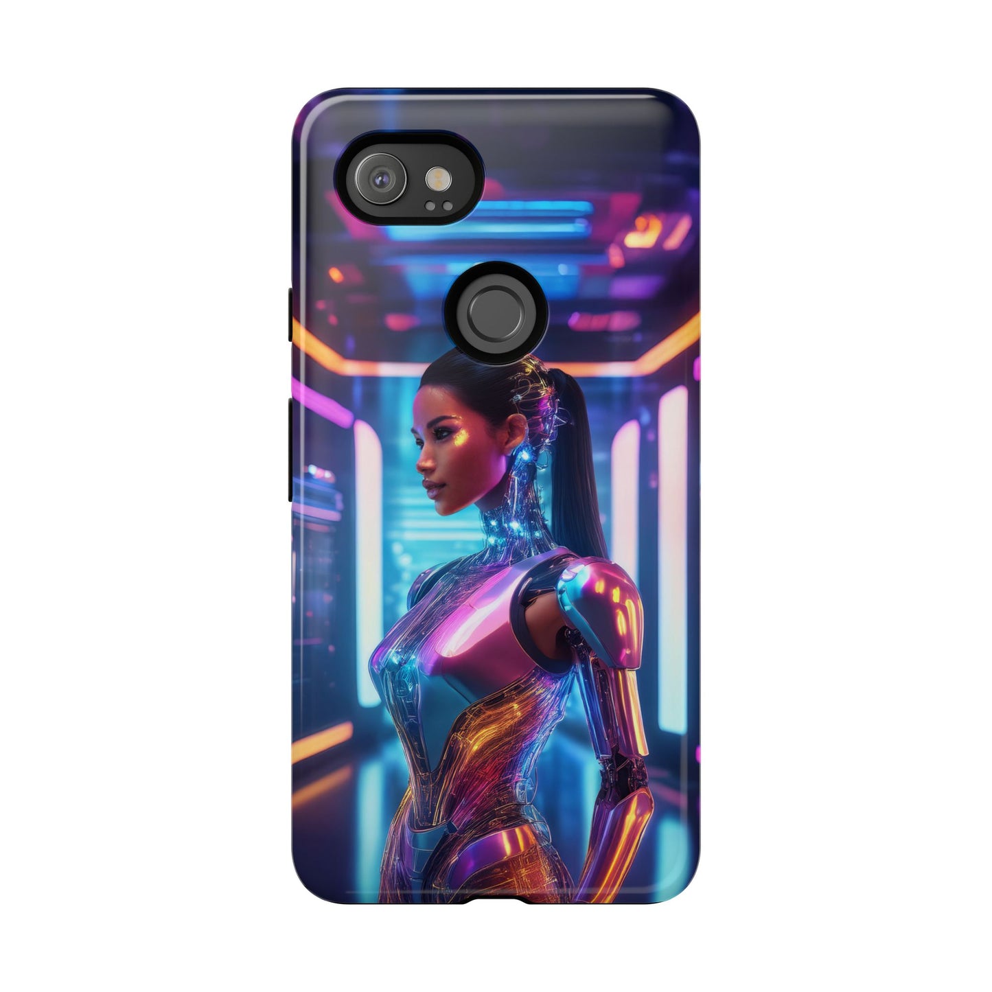 Futuristic Human Android Hybrid Cell Phone Case 016