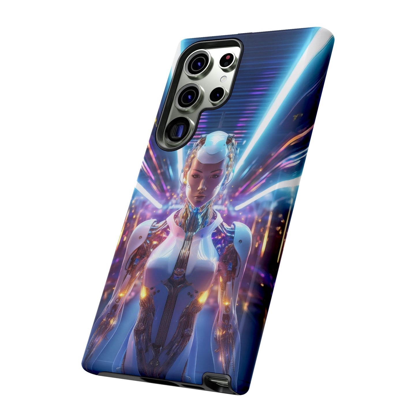 Futuristic Human Android Hybrid Cell Phone Case 007