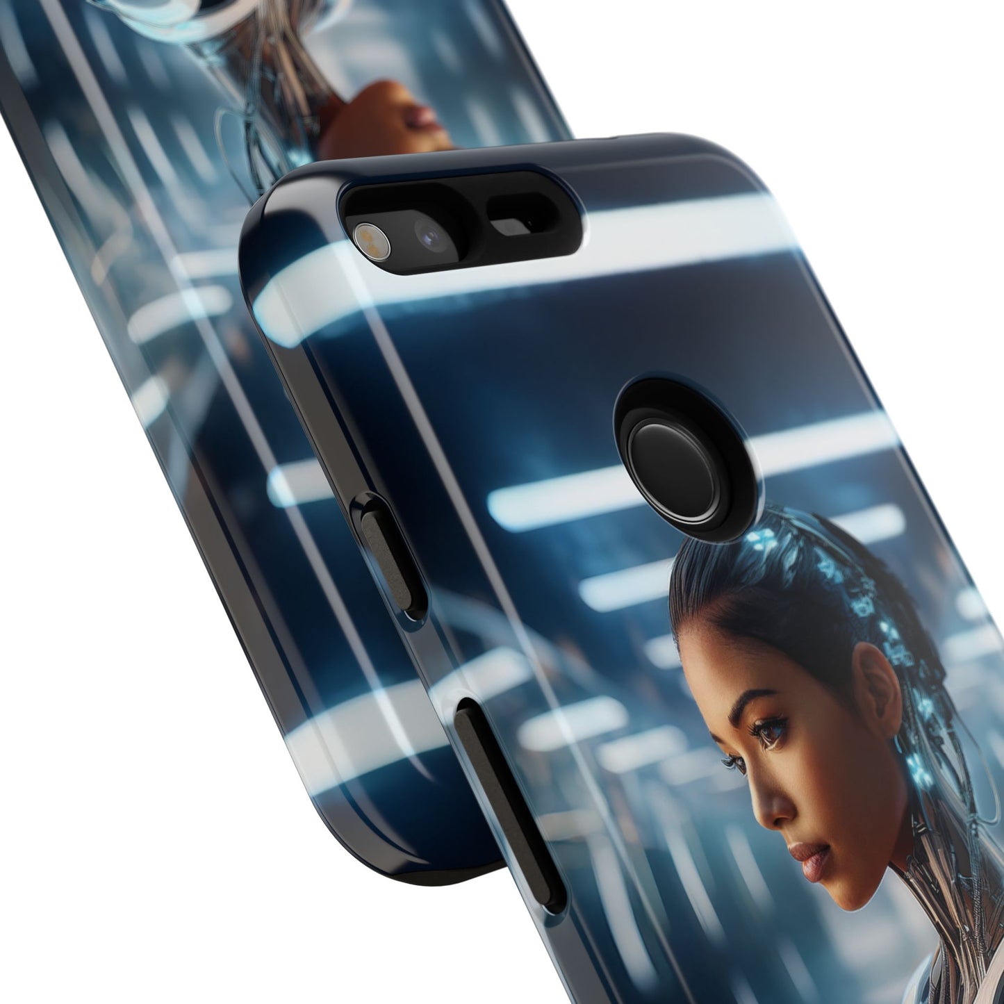 Futuristic Human Android Hybrid Cell Phone Case 002