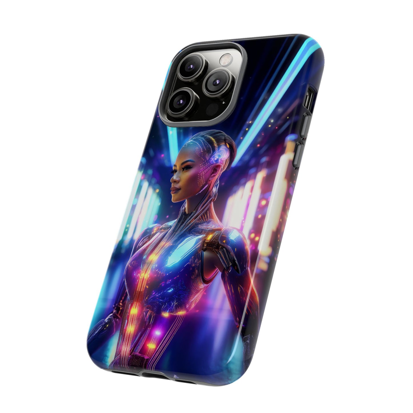 Futuristic Human Android Hybrid Cell Phone Case 010