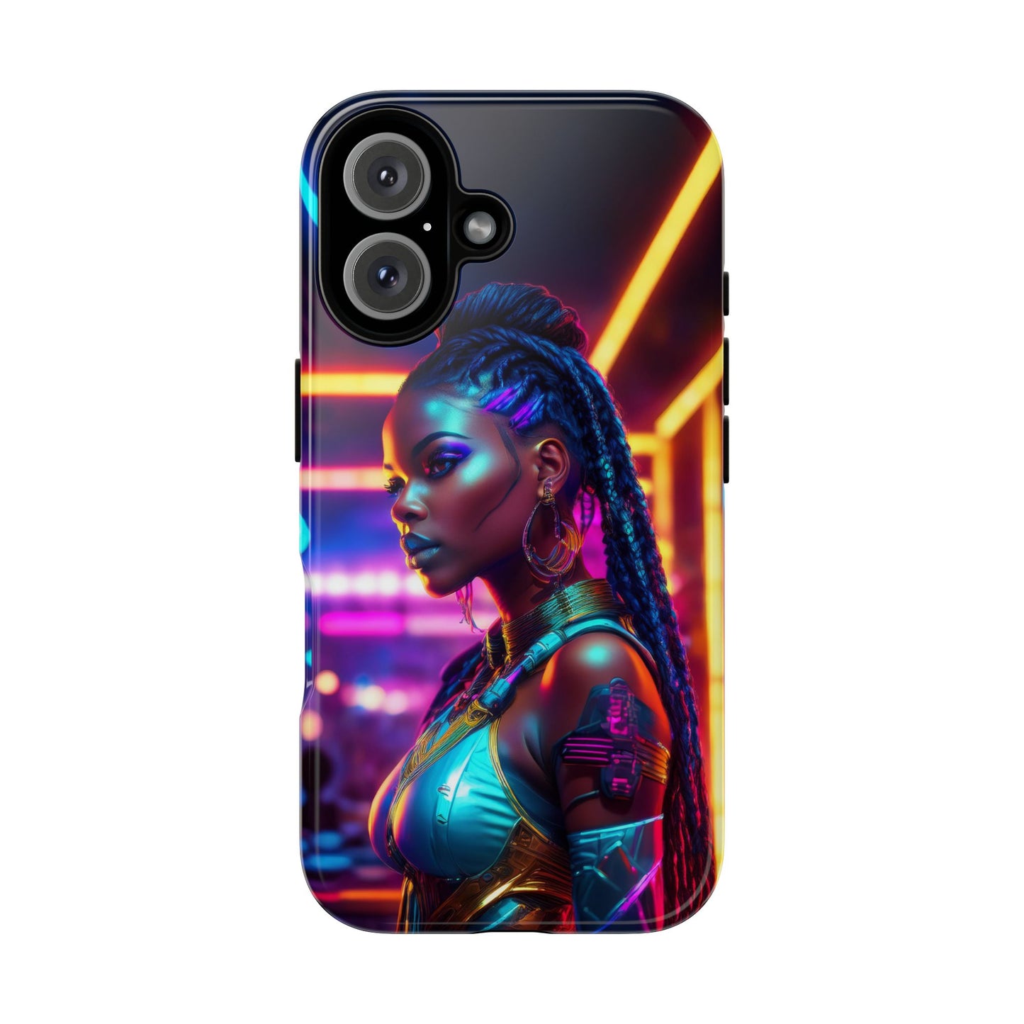 Futuristic Cyberpunk Female Cell Phone Case 006