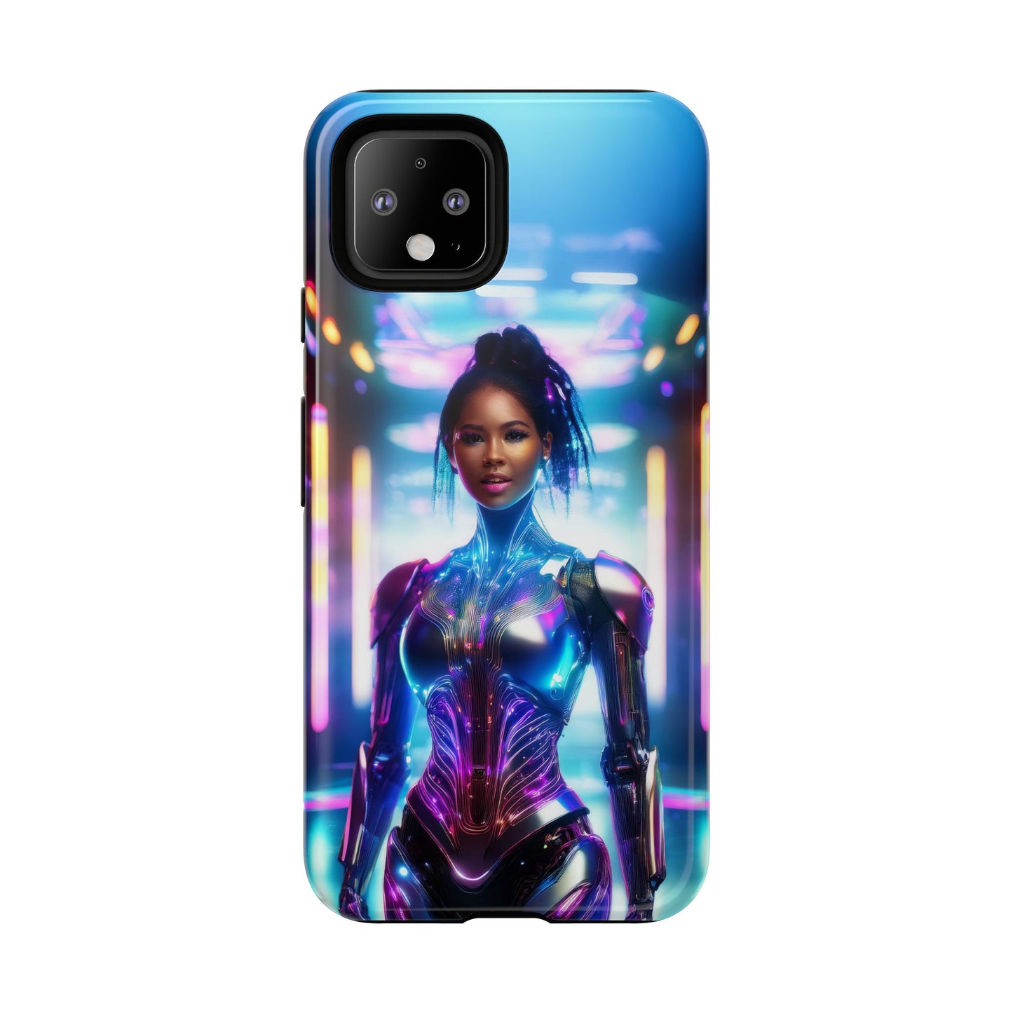 Futuristic Human Android Hybrid Cell Phone Case 009