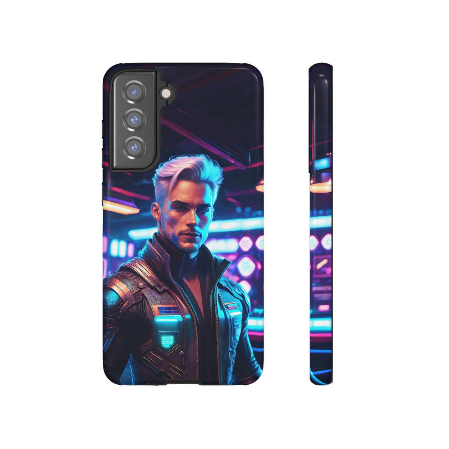 Futuristic Cyberpunk Male Cell Phone Case 008