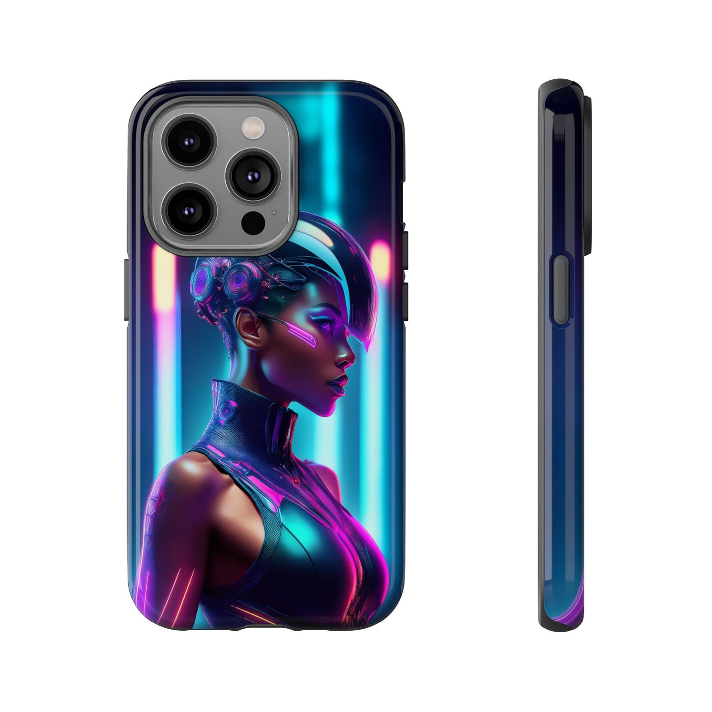 Futuristic Cyberpunk Female Cell Phone Case 021