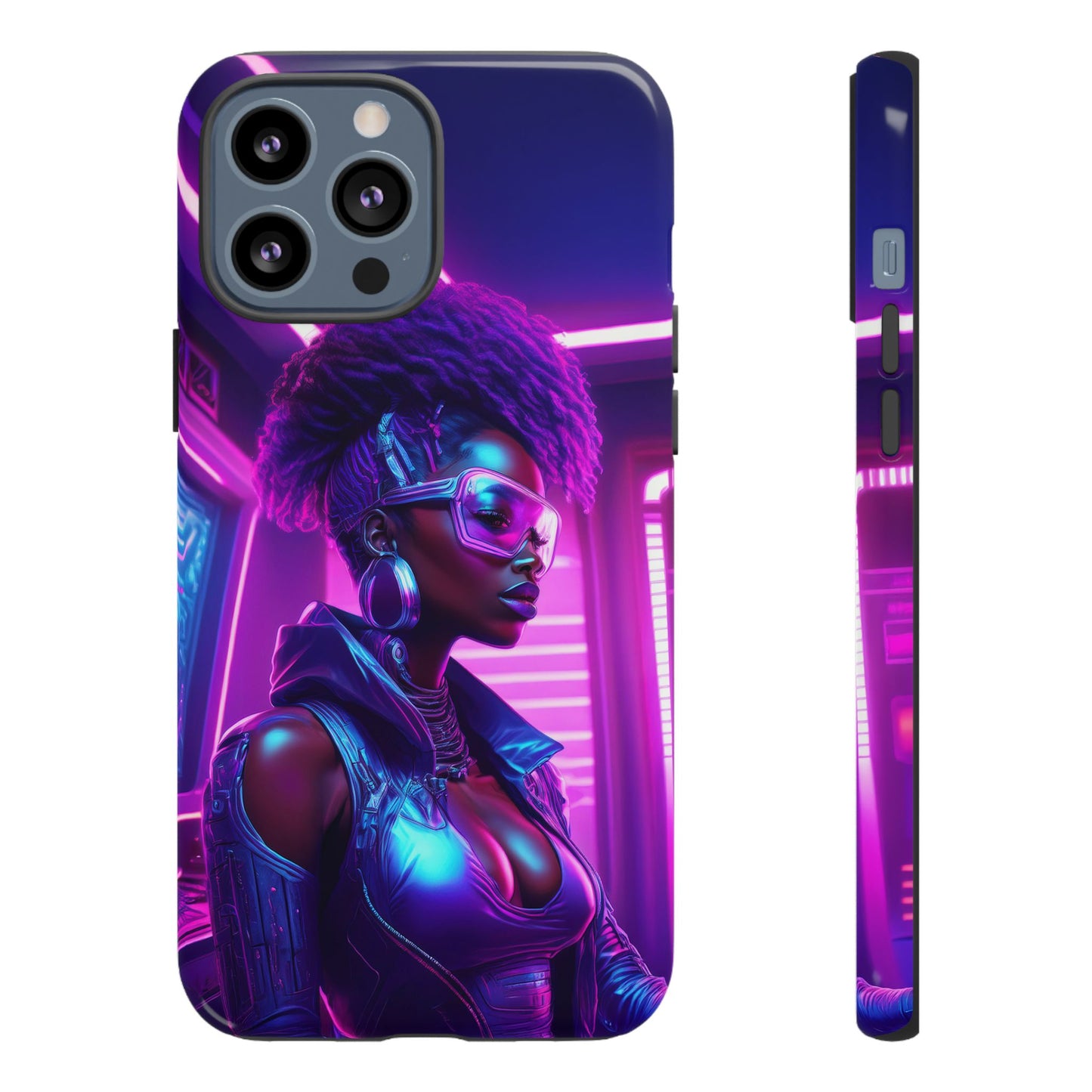 Futuristic Cyberpunk Female Cell Phone Case 004