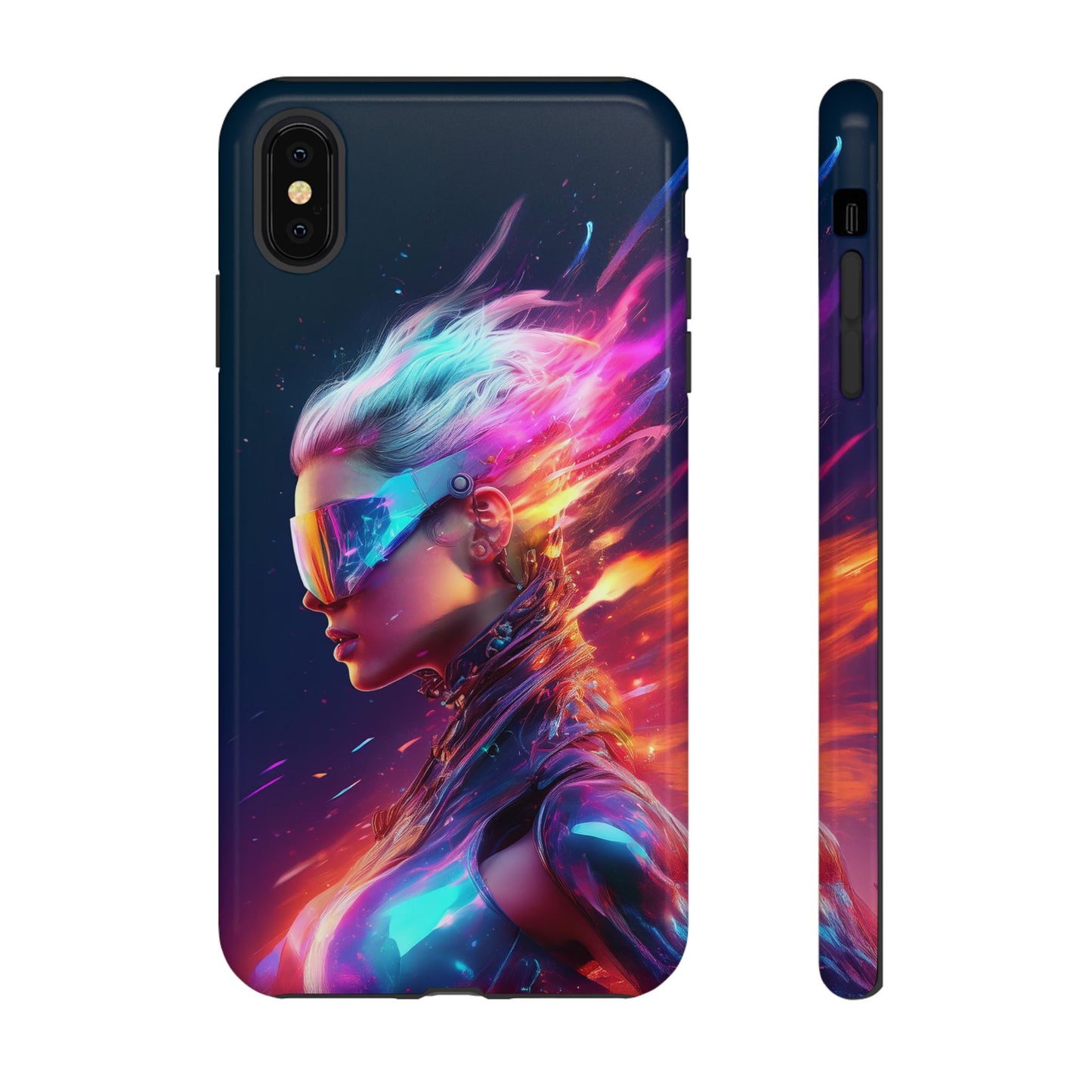 Futuristic Cyberpunk Female Cell Phone Case 025