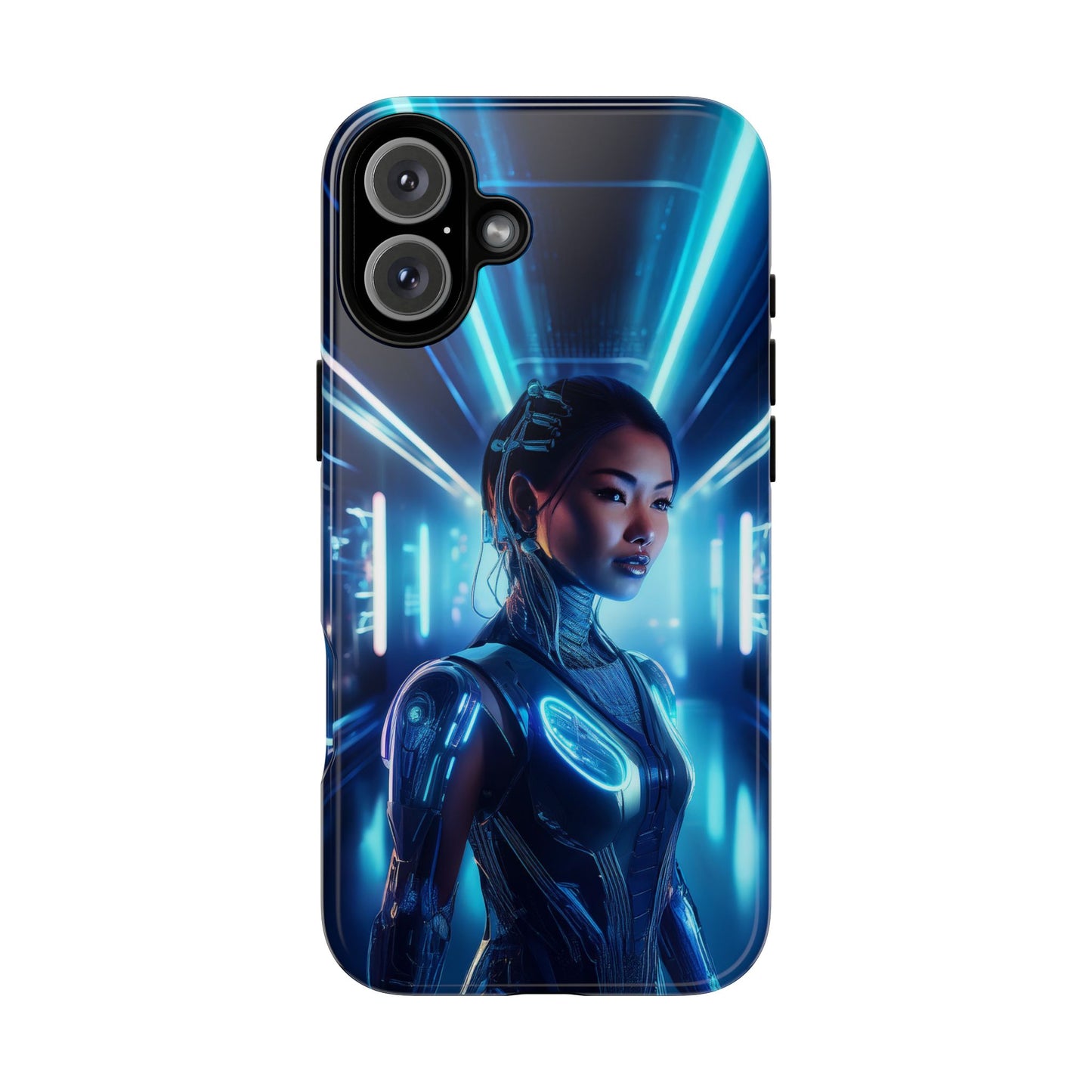 Futuristic Human Android Hybrid Cell Phone Case 004