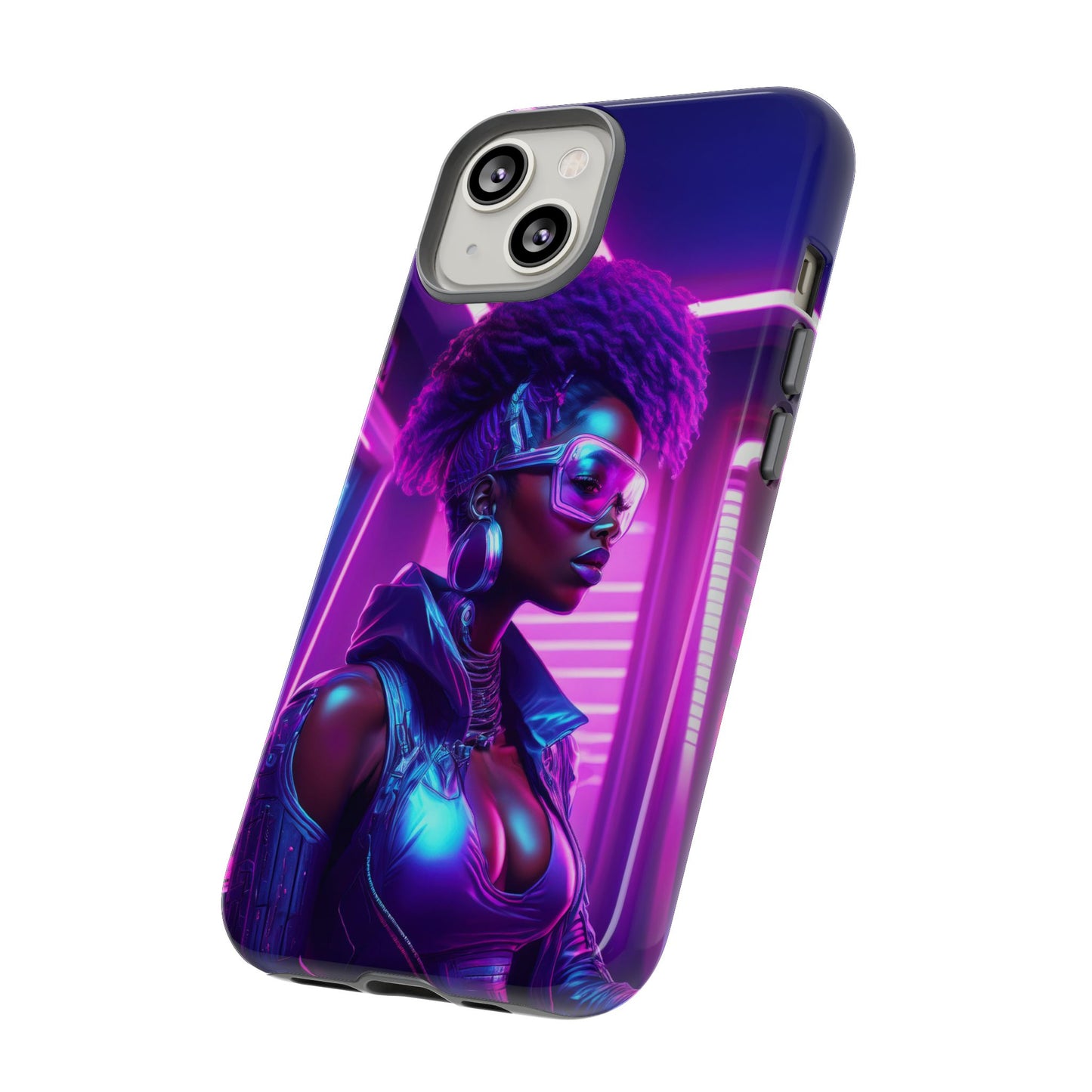 Futuristic Cyberpunk Female Cell Phone Case 004