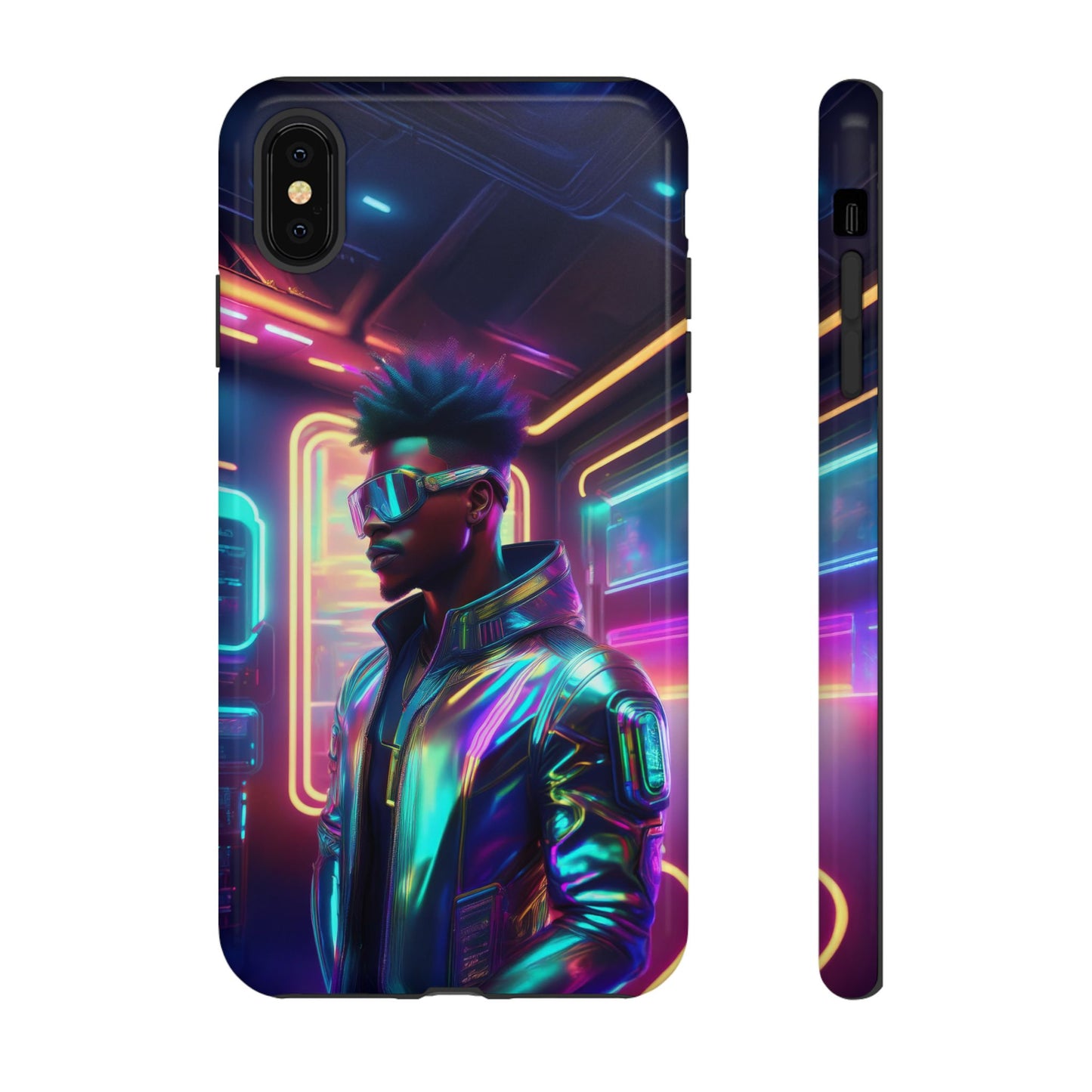 Futuristic Cyberpunk Male Cell Phone Case 004