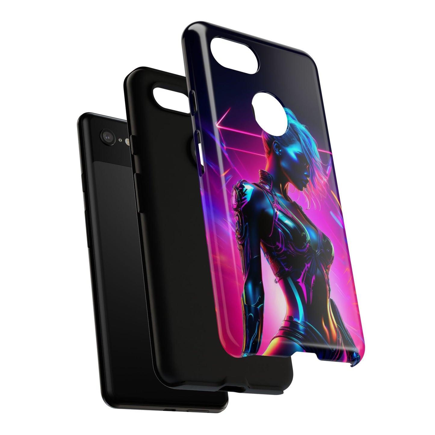 Futuristic Cyberpunk Female Cell Phone Case 017