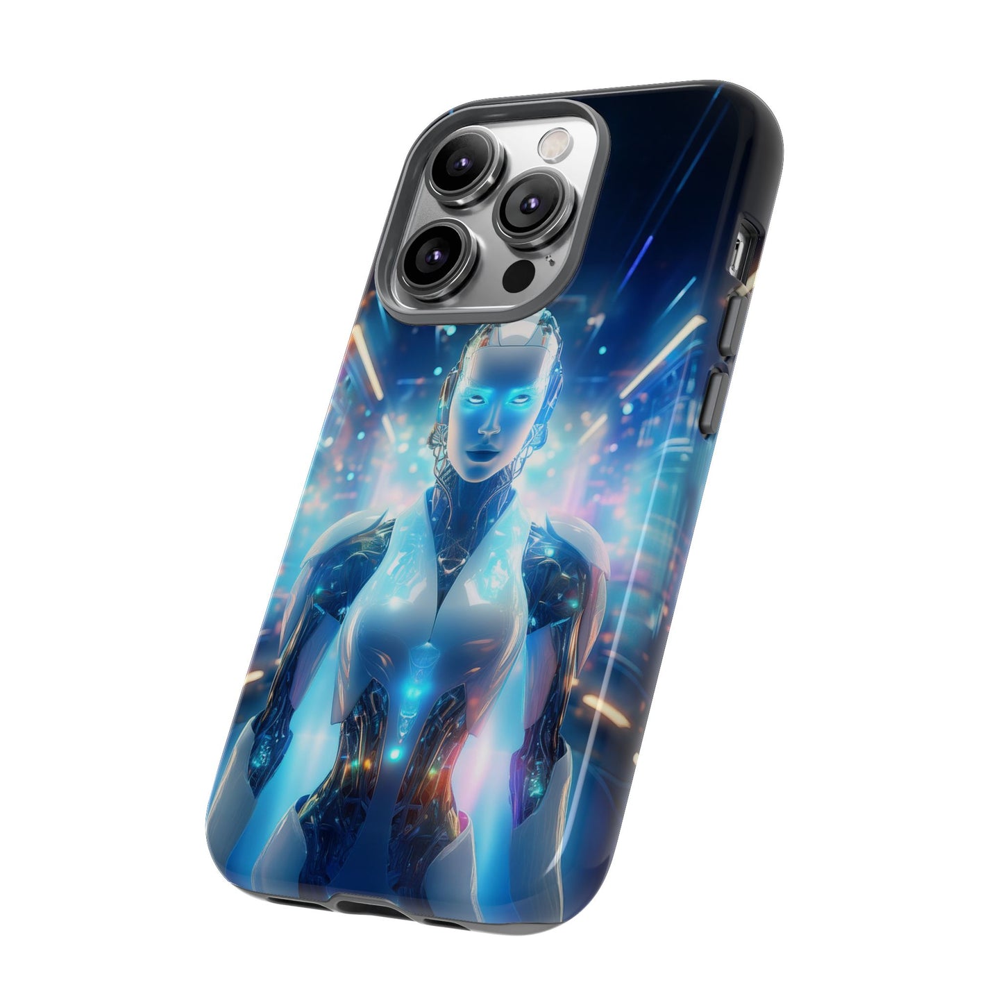 Futuristic Human Android Hybrid Cell Phone Case 012