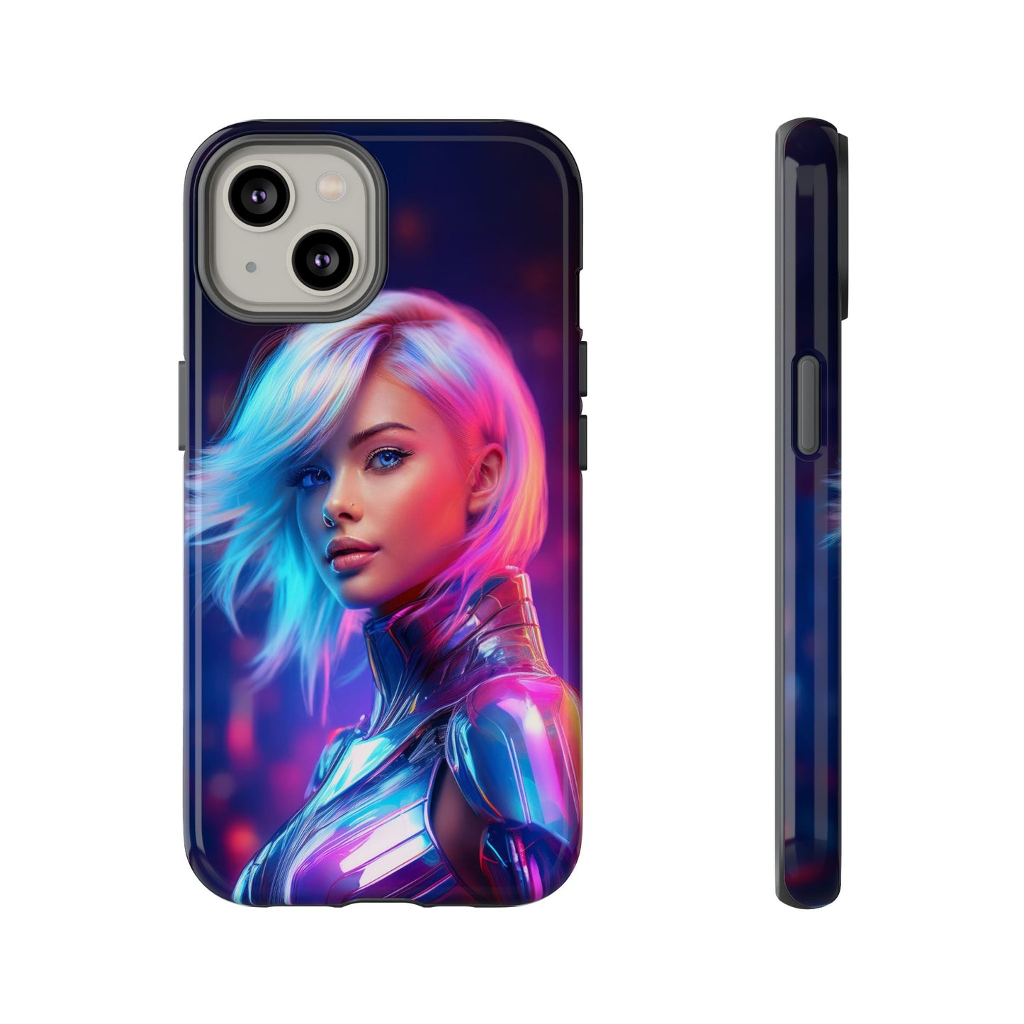 Futuristic Cyberpunk Female Cell Phone Case 028