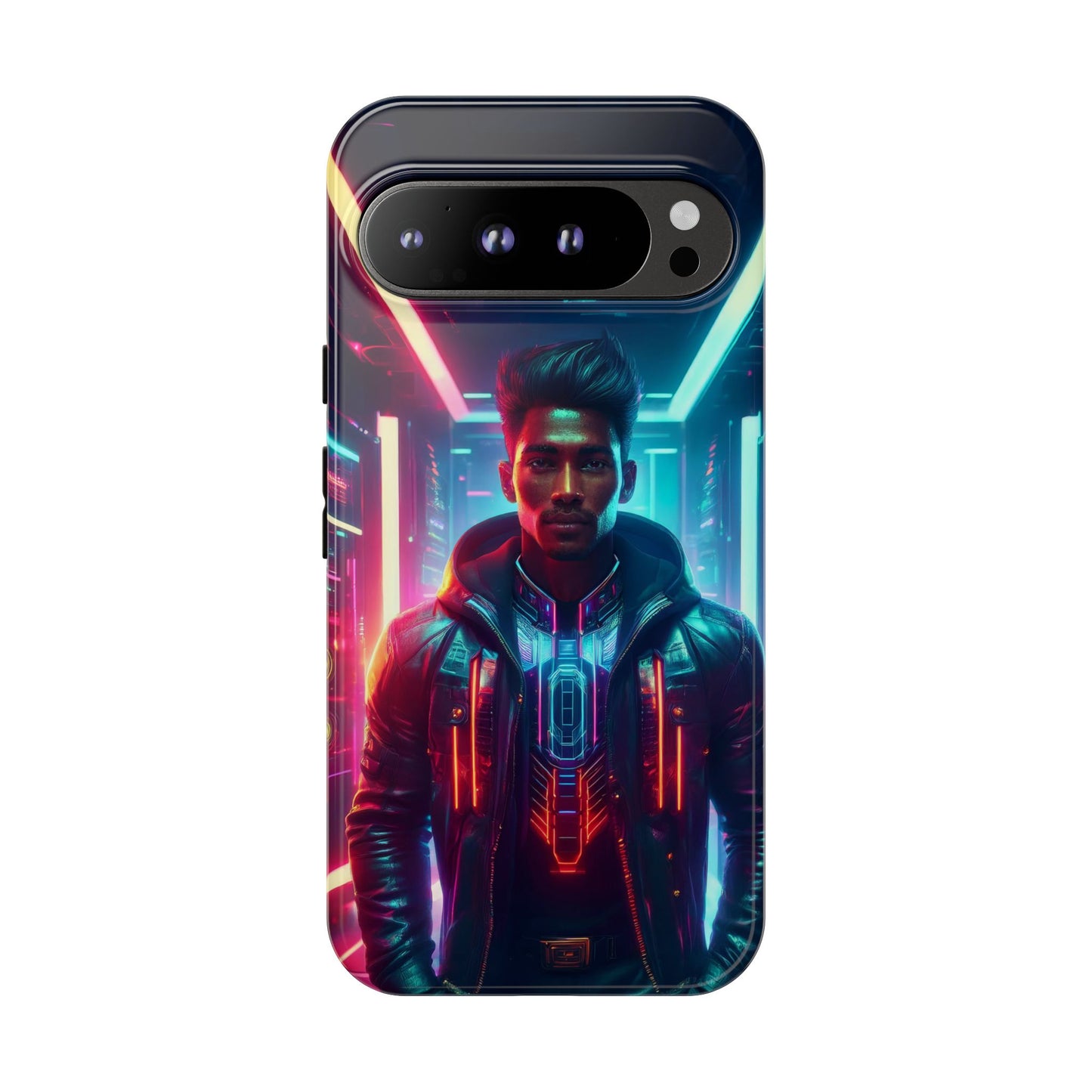 Futuristic Cyberpunk Male Cell Phone Case 001