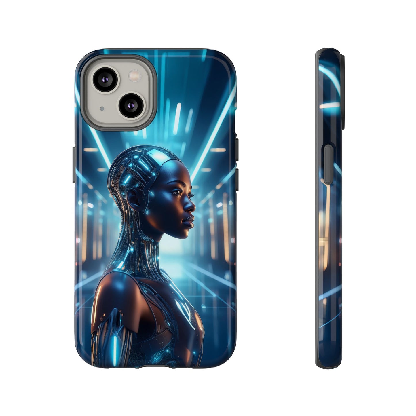 Futuristic Human Android Hybrid Cell Phone Case 003