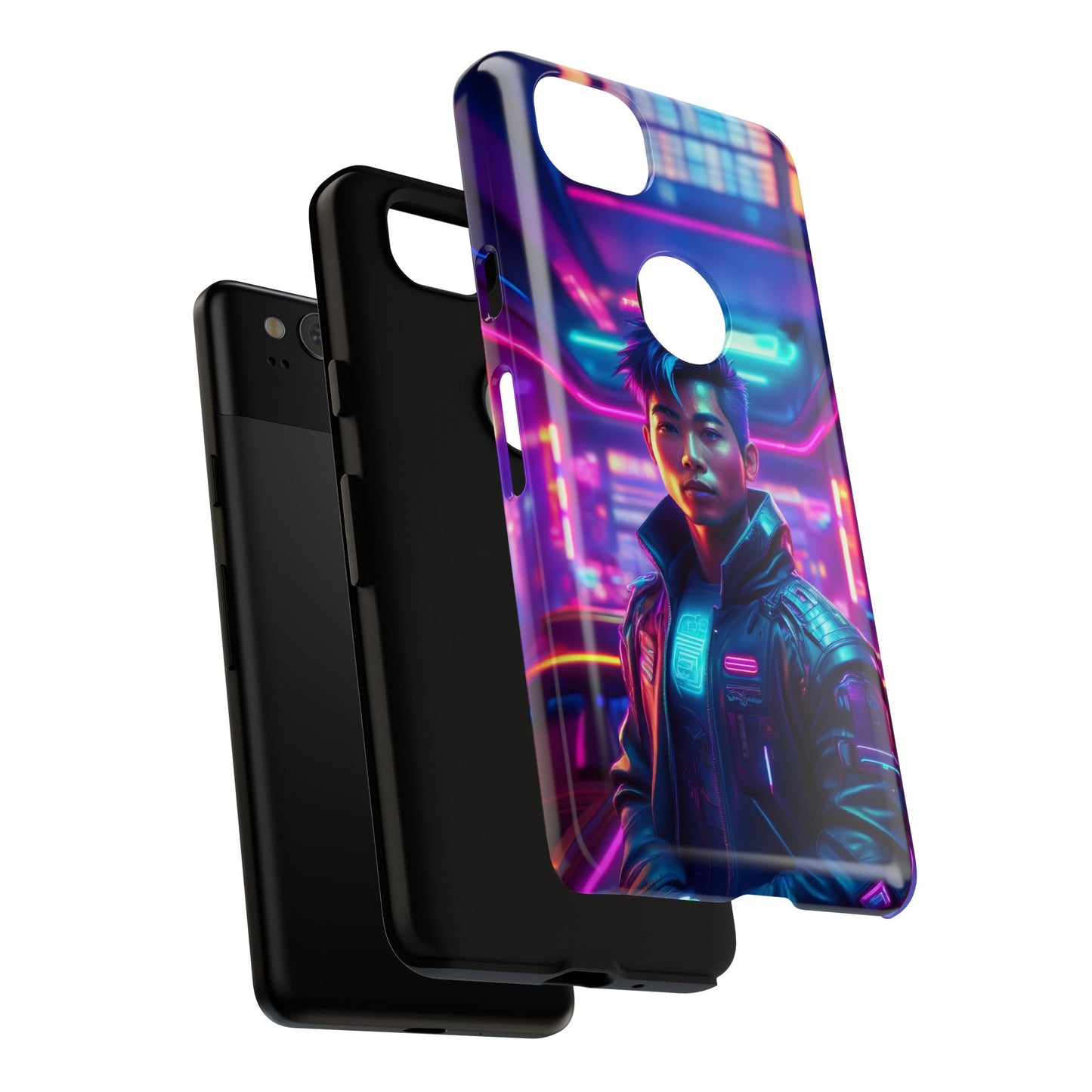 Futuristic Cyberpunk Male Cell Phone Case 012