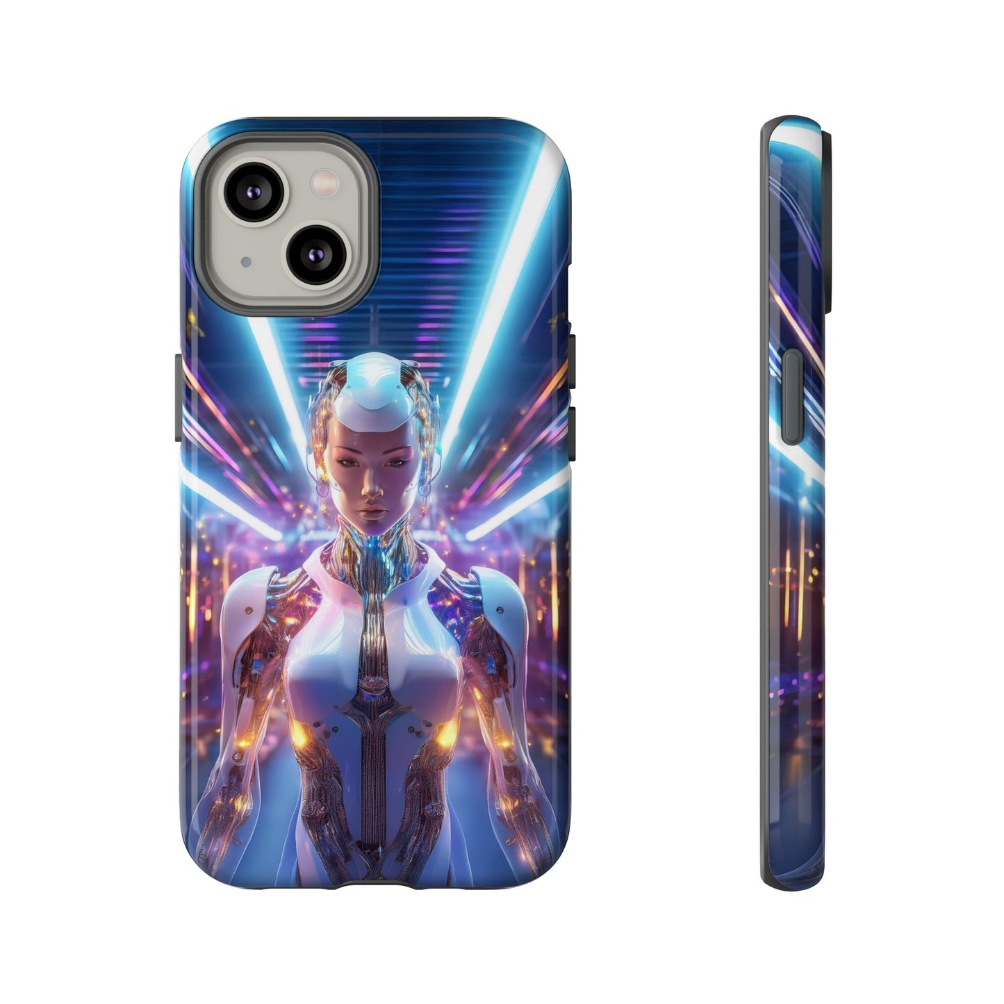 Futuristic Human Android Hybrid Cell Phone Case 007