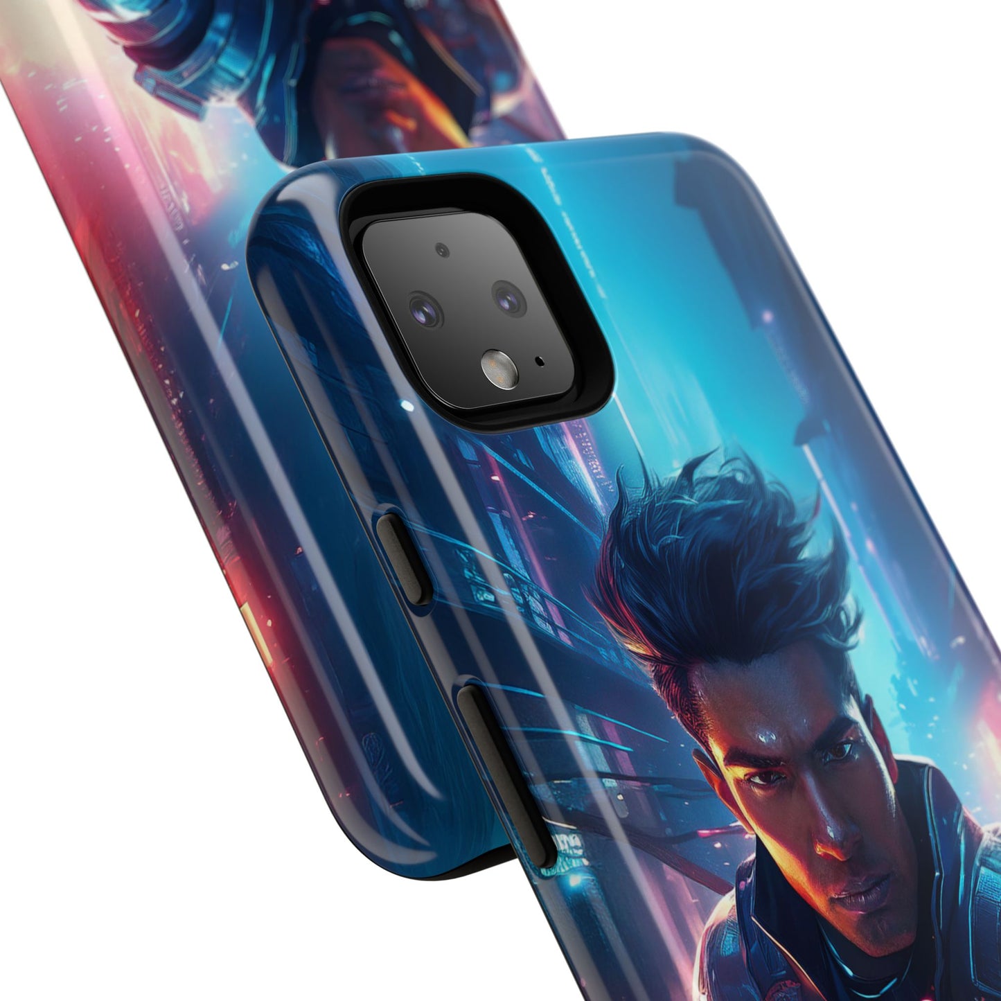 Futuristic Cyberpunk Male Cell Phone Case 017