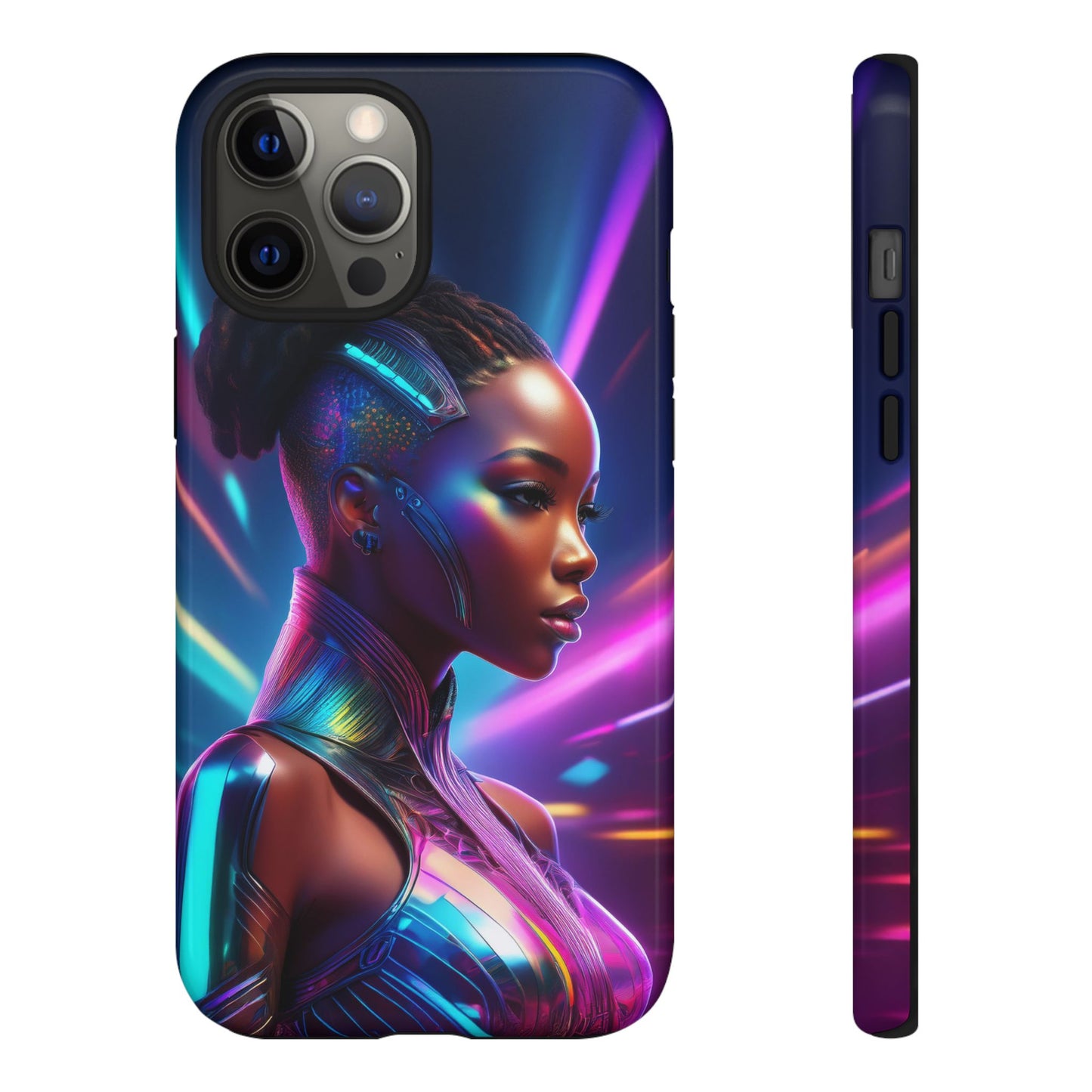 Futuristic Cyberpunk Female Cell Phone Case 014