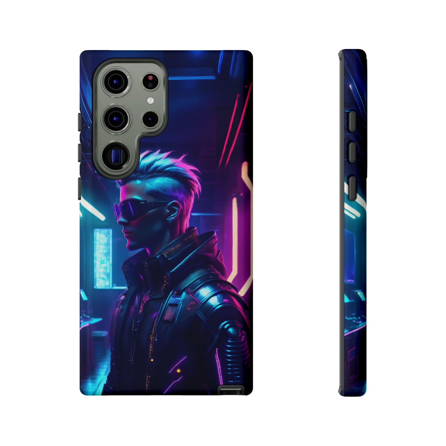 Futuristic Cyberpunk Male Cell Phone Case 002