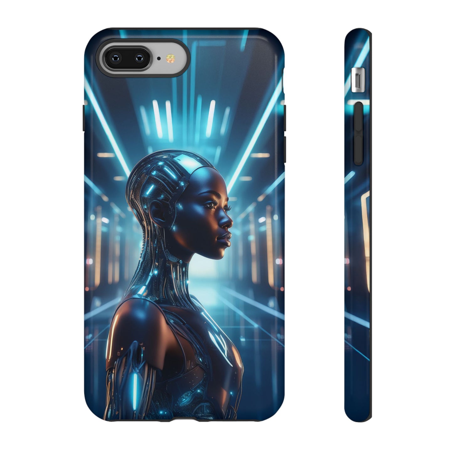 Futuristic Human Android Hybrid Cell Phone Case 003