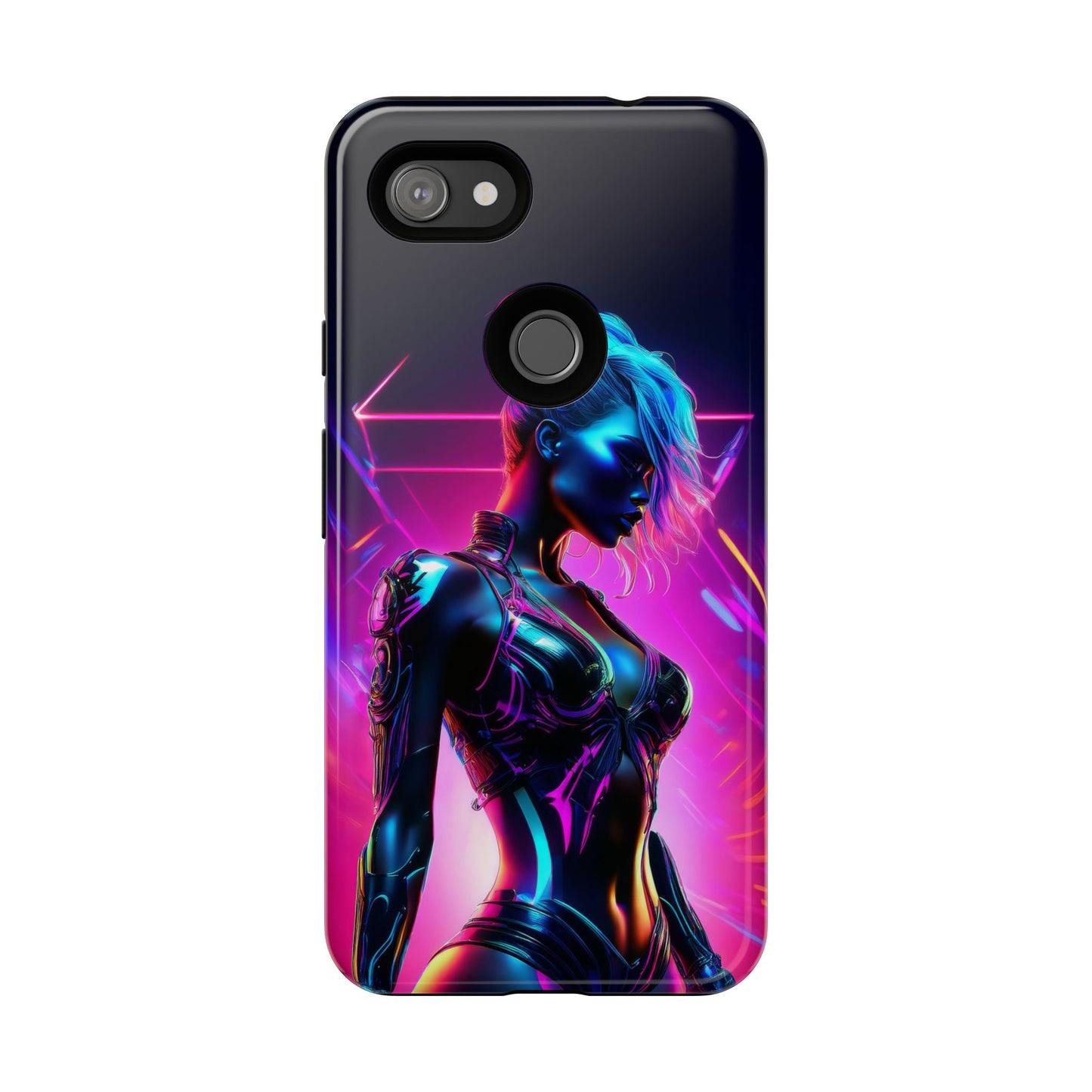 Futuristic Cyberpunk Female Cell Phone Case 017