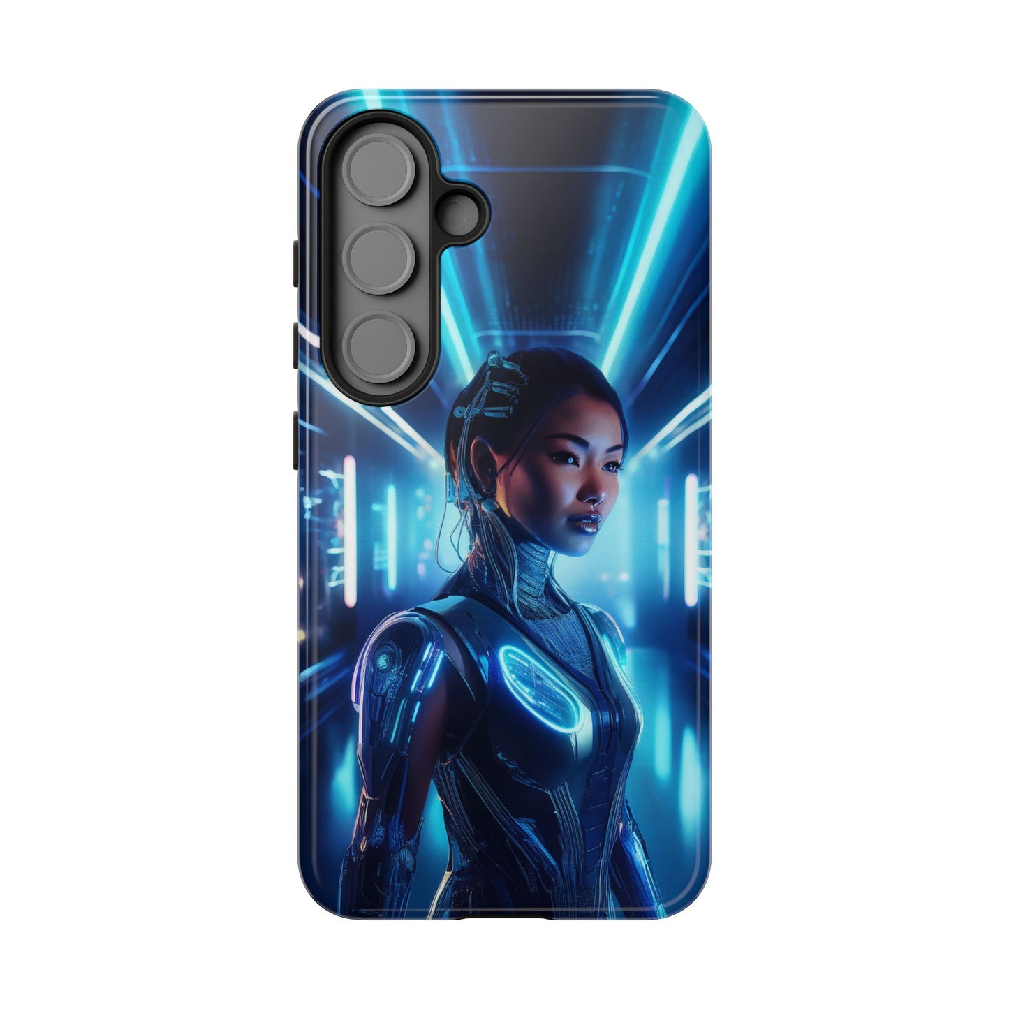 Futuristic Human Android Hybrid Cell Phone Case 004