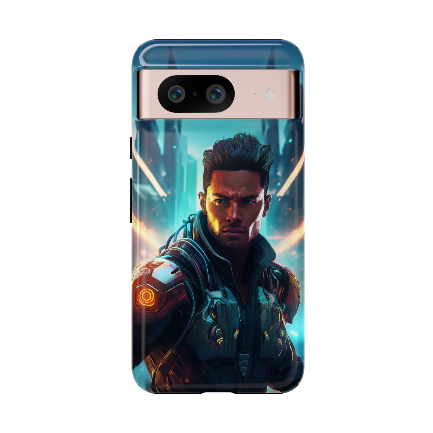 Futuristic Cyberpunk Male Cell Phone Case 015