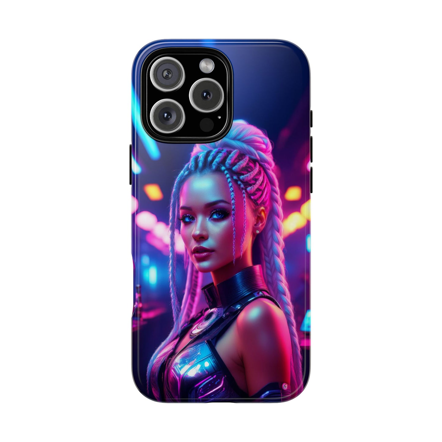 Futuristic Cyberpunk Female Cell Phone Case 007