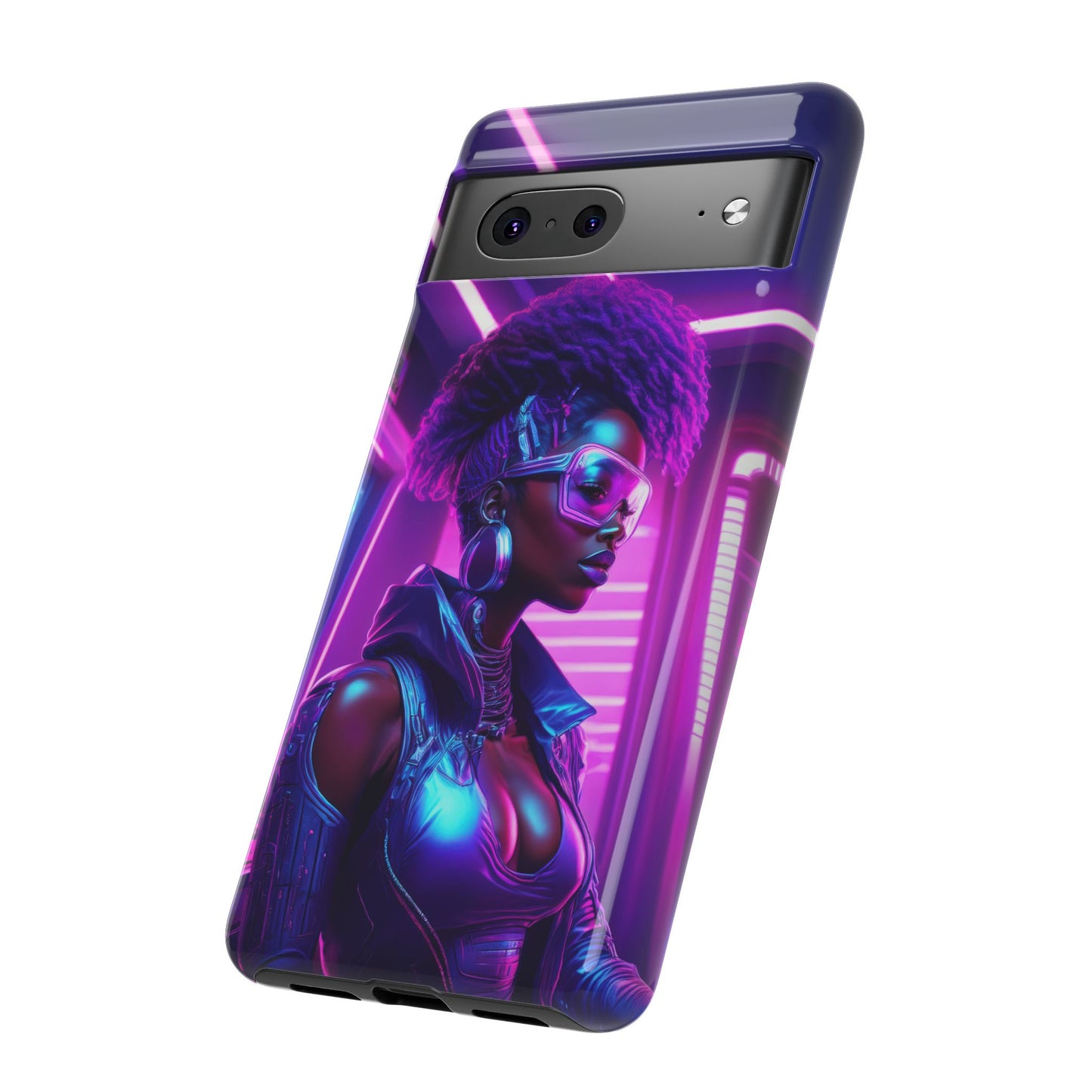 Futuristic Cyberpunk Female Cell Phone Case 004